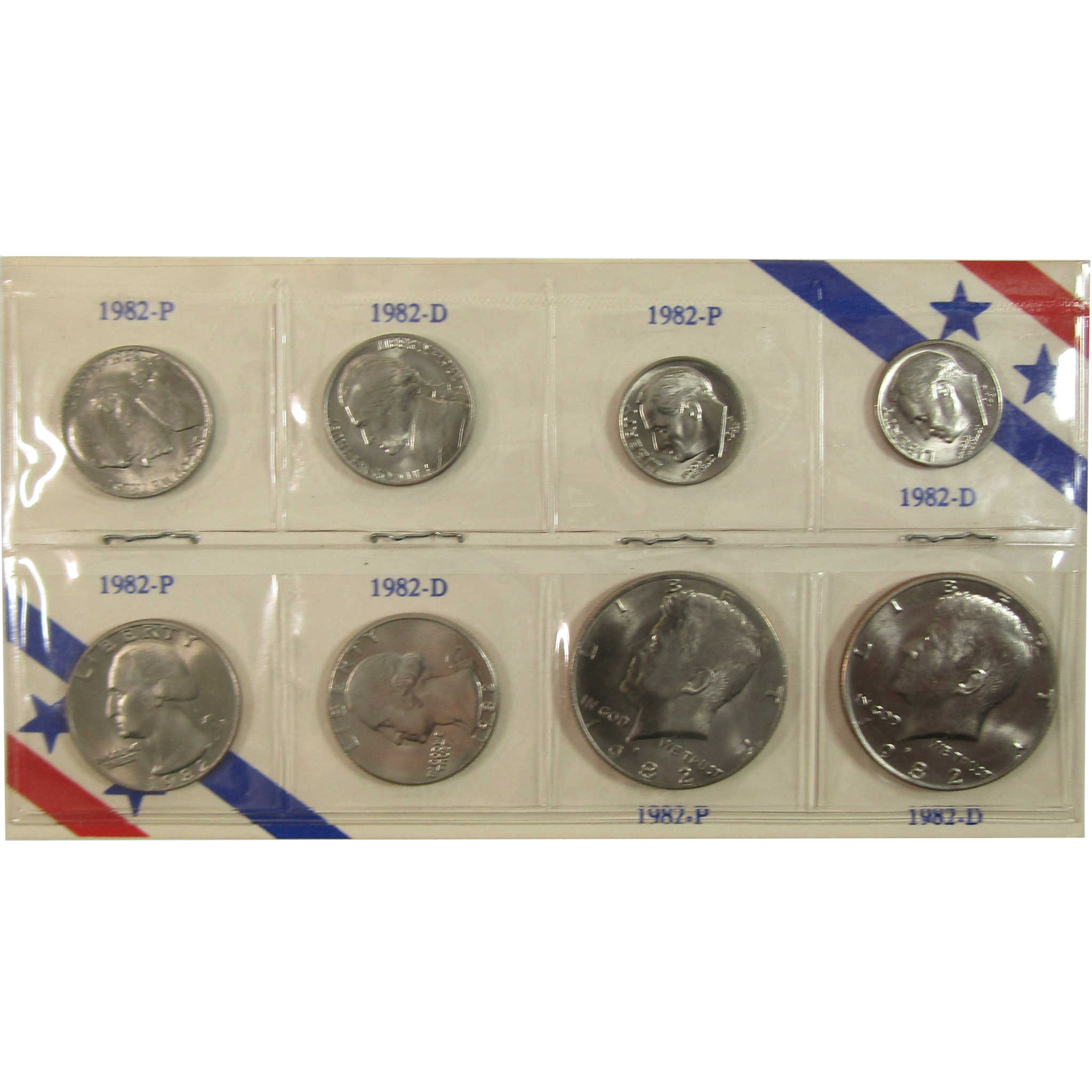 1982 P&D Unofficial 15-Coin Uncirculated Mint Set SKU:I27874