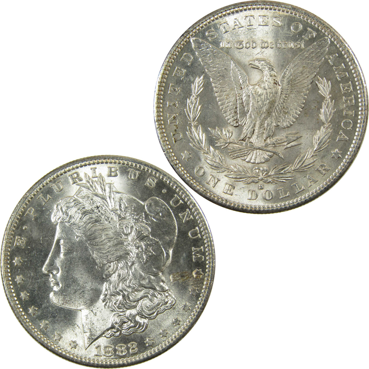 1882 S Morgan Silver Dollar Uncirculated Mint State $1 Coin SKU:CP1727 - Morgan coin - Morgan silver dollar - Morgan silver dollar for sale - Profile Coins &amp; Collectibles
