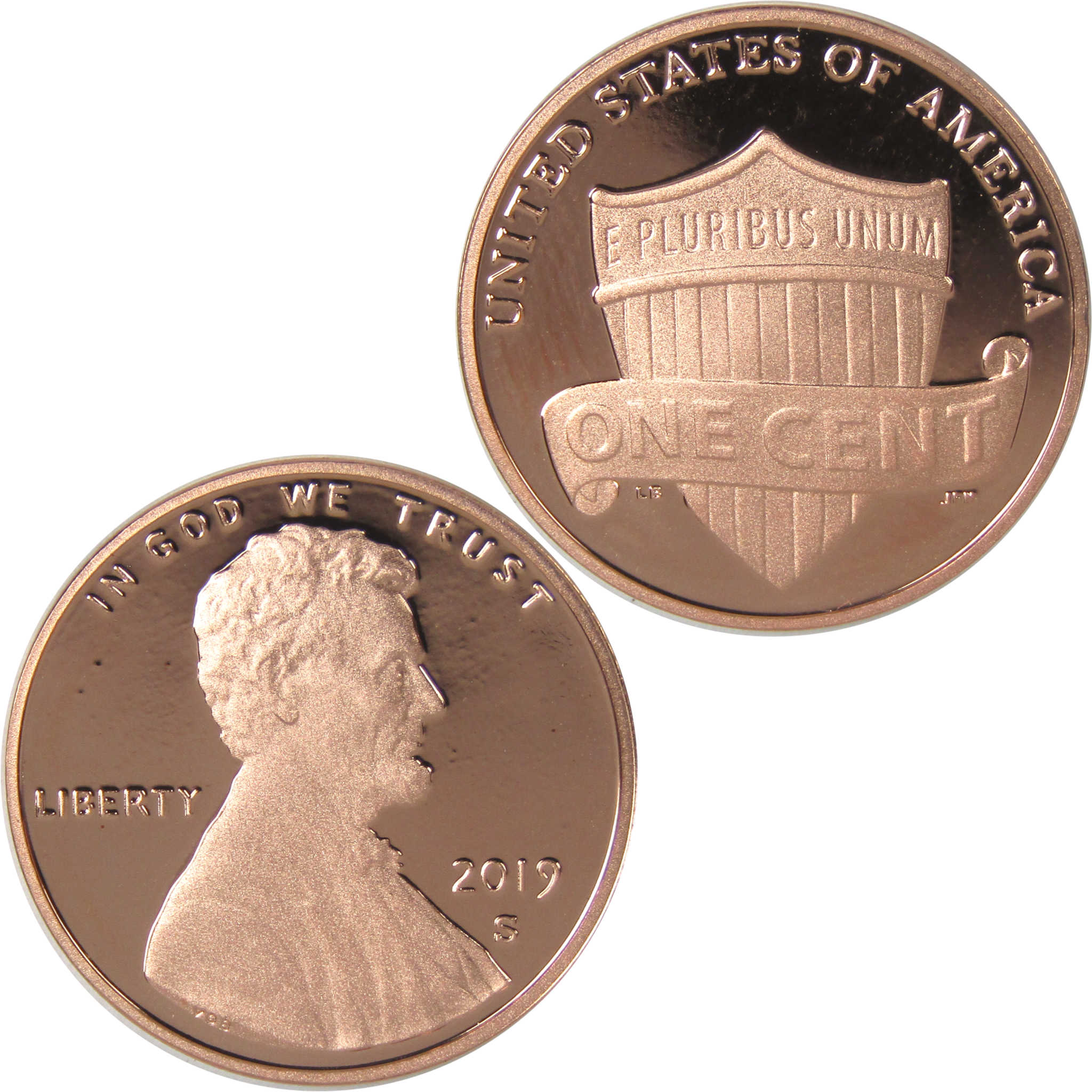 2019 S Lincoln Shield Cent Choice Proof Penny 1c Coin