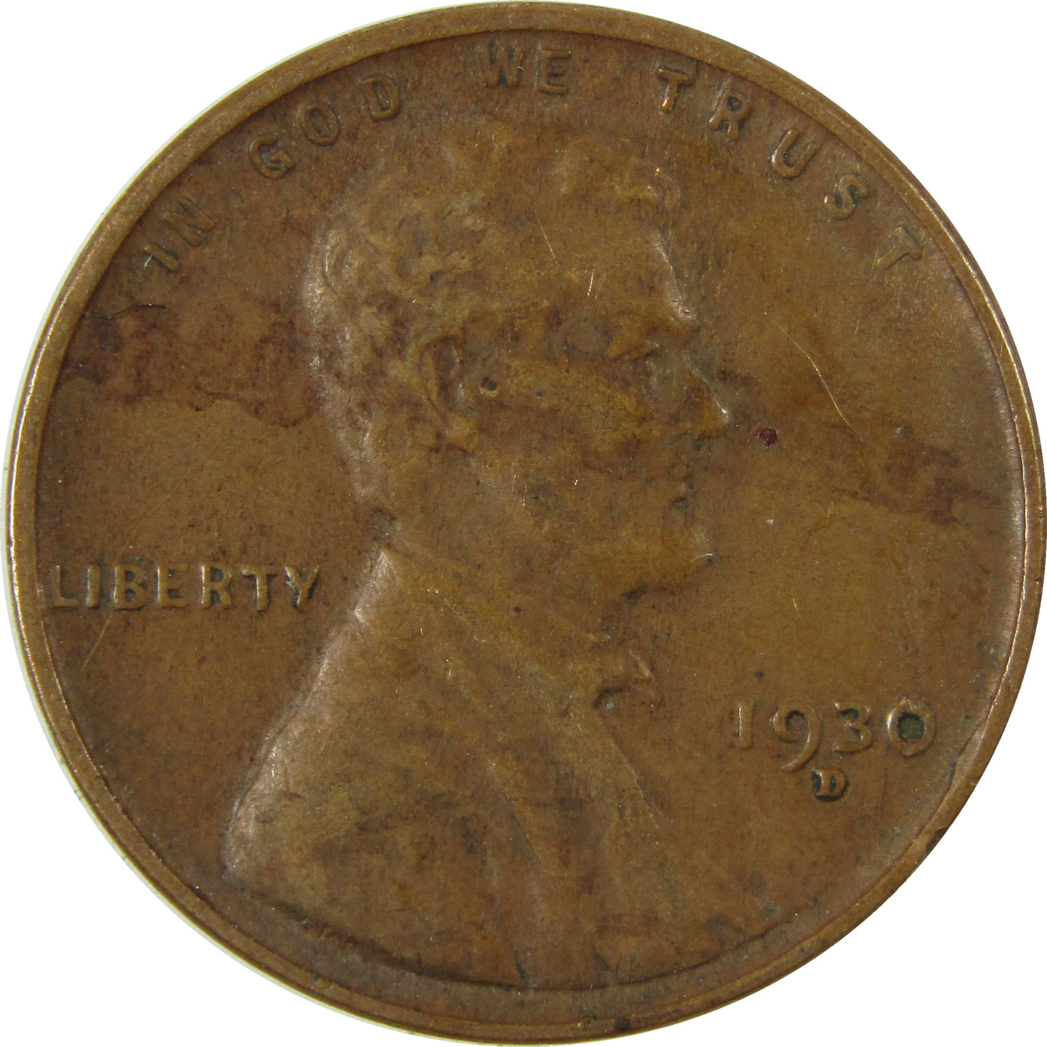 1930 D Lincoln Wheat Cent VF Very Fine Penny 1c Coin SKU:I27142