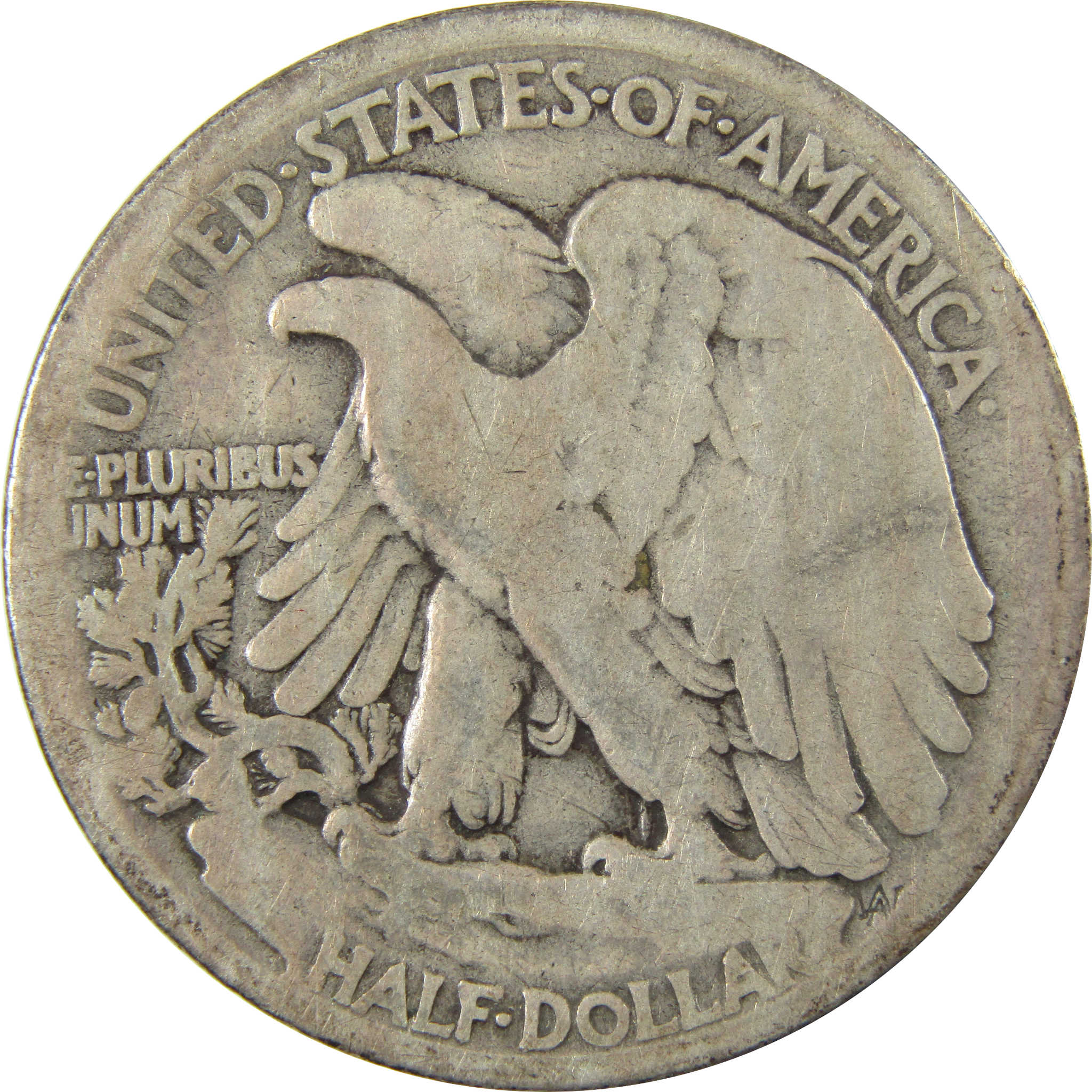 1917 D Obverse Liberty Walking Silver Half Dollar G Good SKU:CP1427