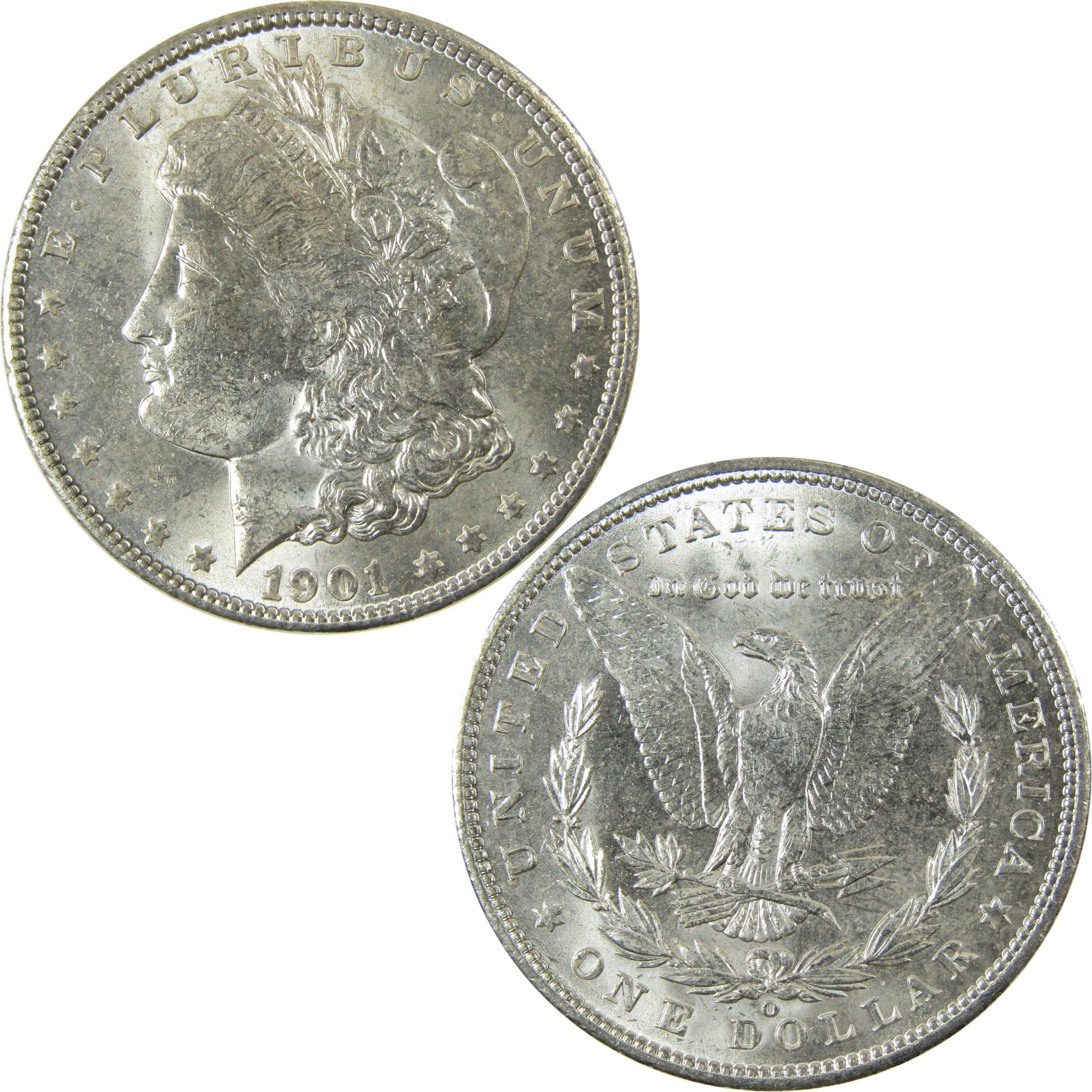 1901 O Morgan Silver Dollar Uncirculated Mint State $1 Coin SKU:I28382
