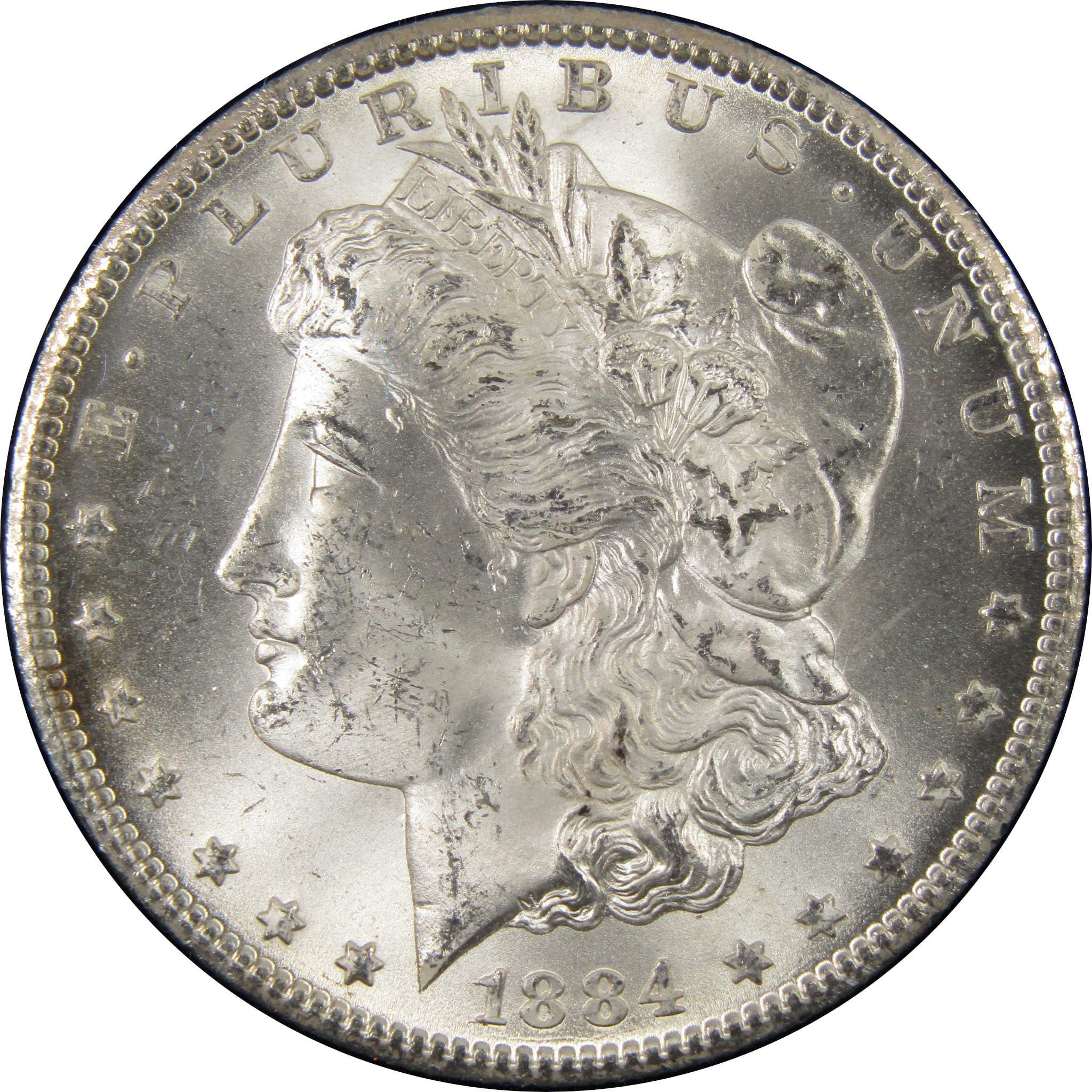 1884 CC GSA Morgan Dollar BU Uncirculated Silver $1 Coin SKU:I9858 - Morgan coin - Morgan silver dollar - Morgan silver dollar for sale - Profile Coins &amp; Collectibles