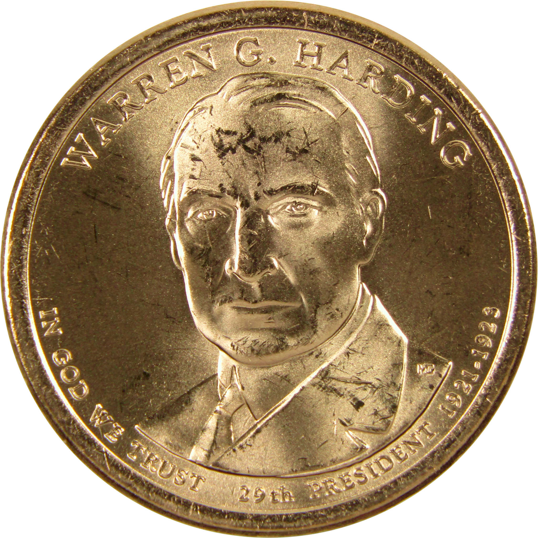 2014 P Warren G Harding Presidential Dollar BU Uncirculated $1 Coin