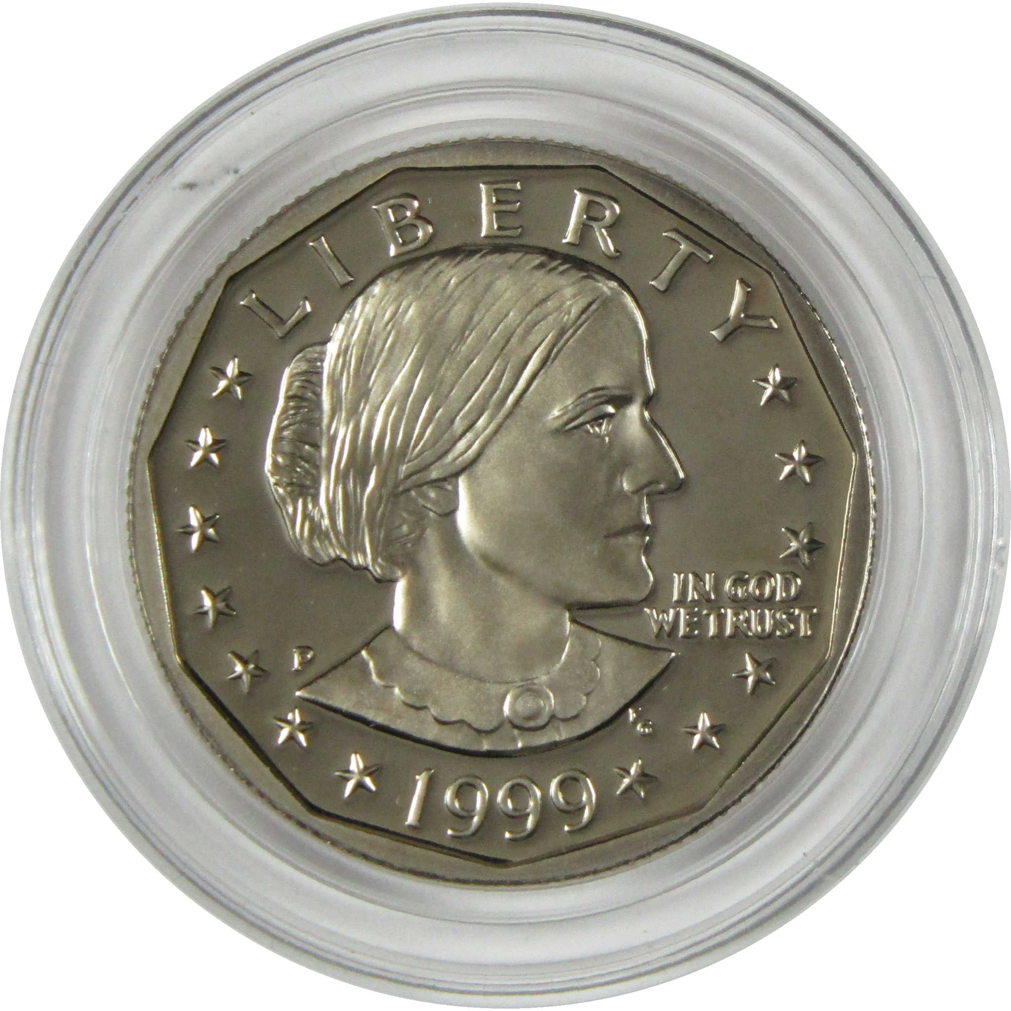 1999 P Susan B Anthony Clad Dollar SBA Proof $1 Coin Collectible