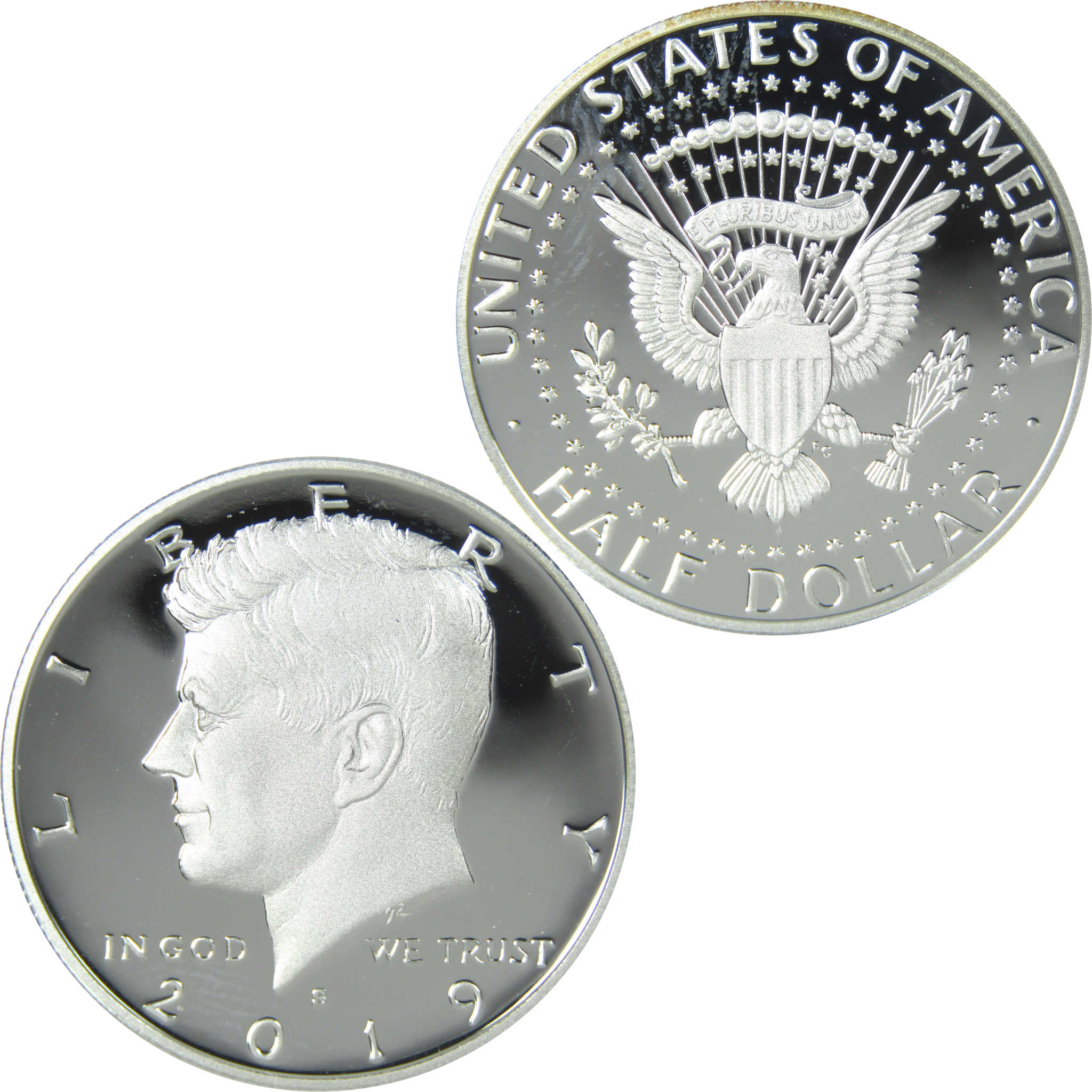 2019 S Kennedy Half Dollar Choice Proof .999 Silver 50c Coin