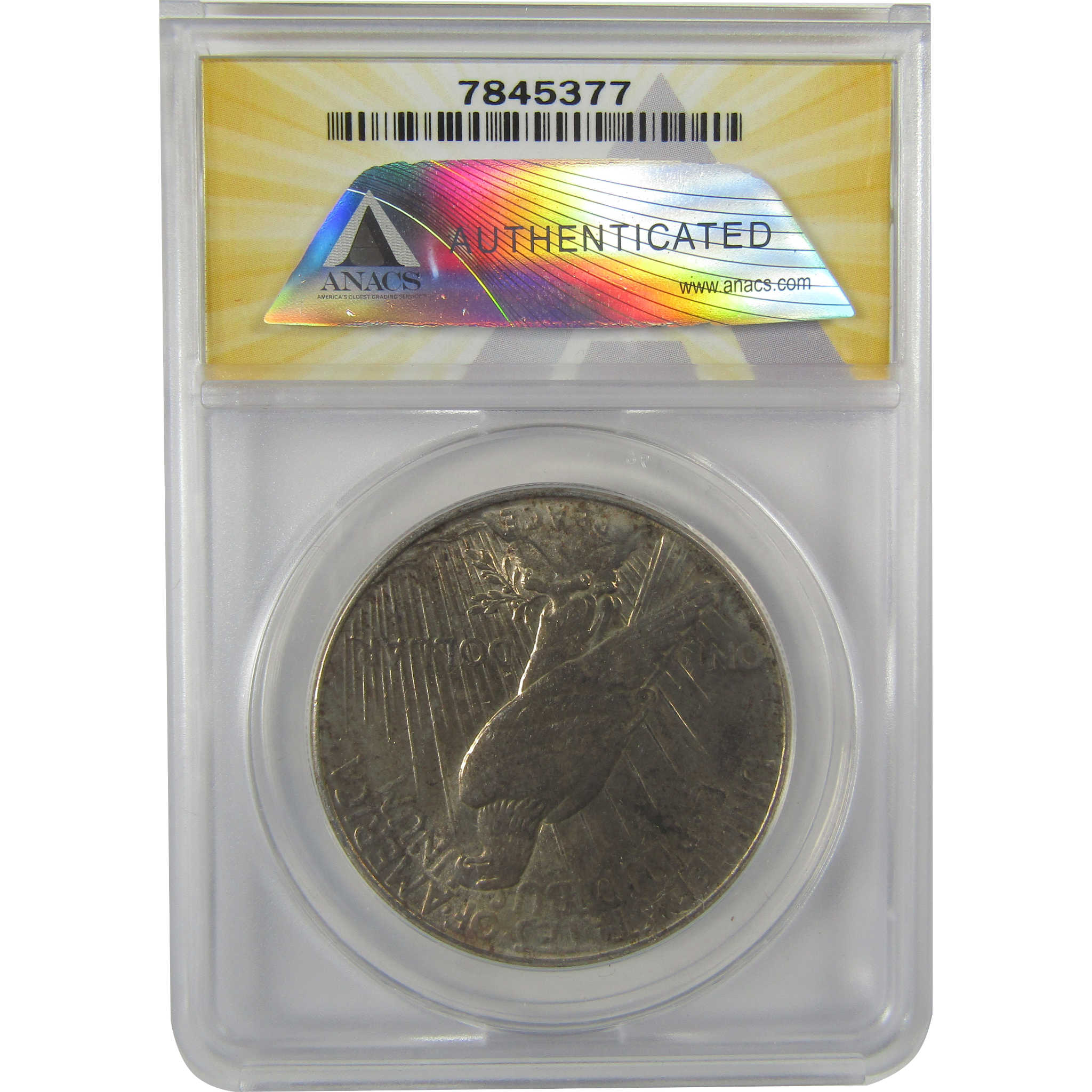 1934 Peace Dollar AU 55 Details ANACS Silver $1 Coin SKU:I21543