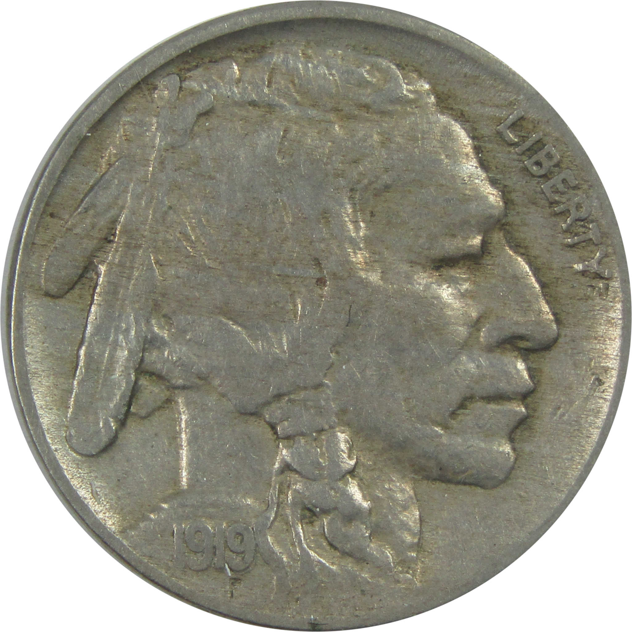 1919 Indian Head Buffalo Nickel XF EF Extremely Fine 5c SKU:I15501