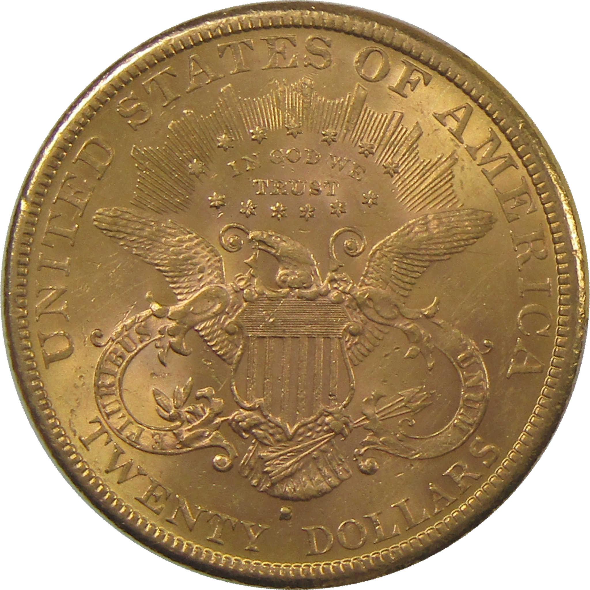 1882 S Liberty Head Gold Double Eagle AU About Uncirculated $20 Coin