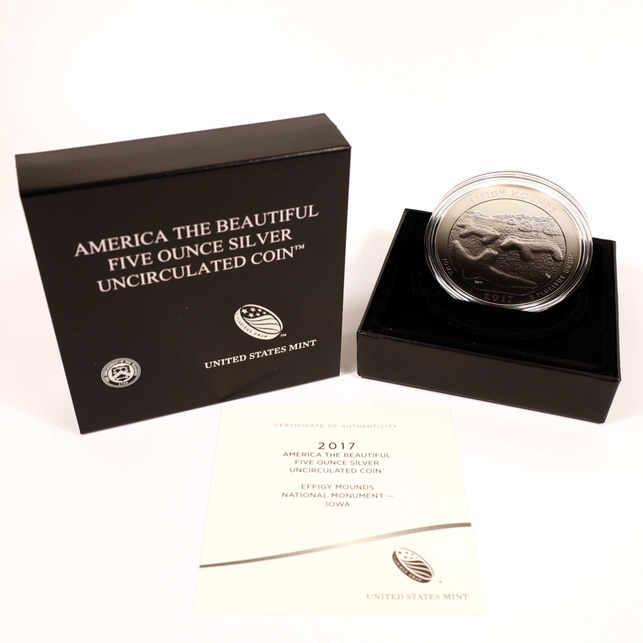 2017 P Effigy Mounds National Park 5 oz Silver OGP COA SKU:CPC2546