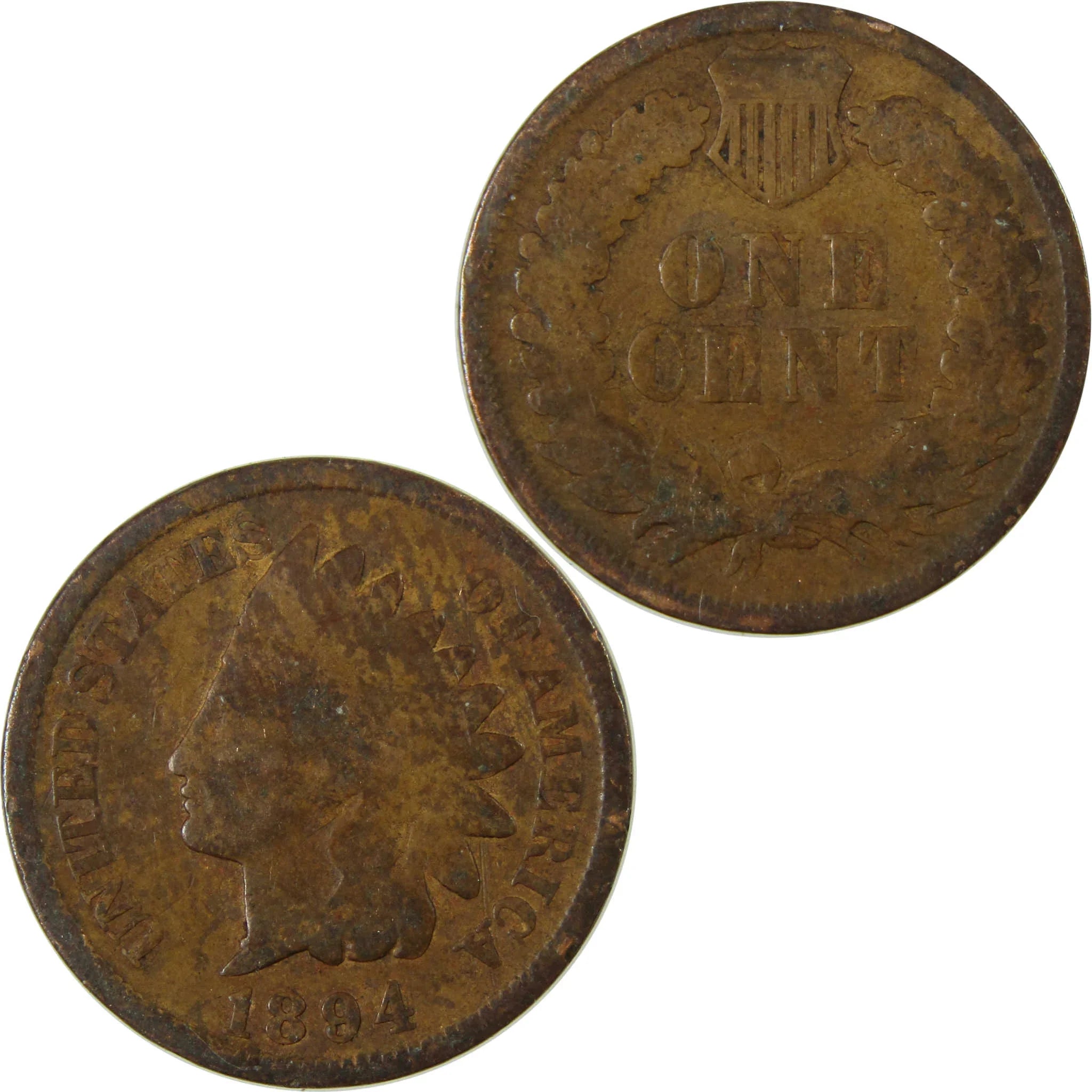 1894 Indian Head Cent G Good Penny 1c Coin Collectible SKU:I26542
