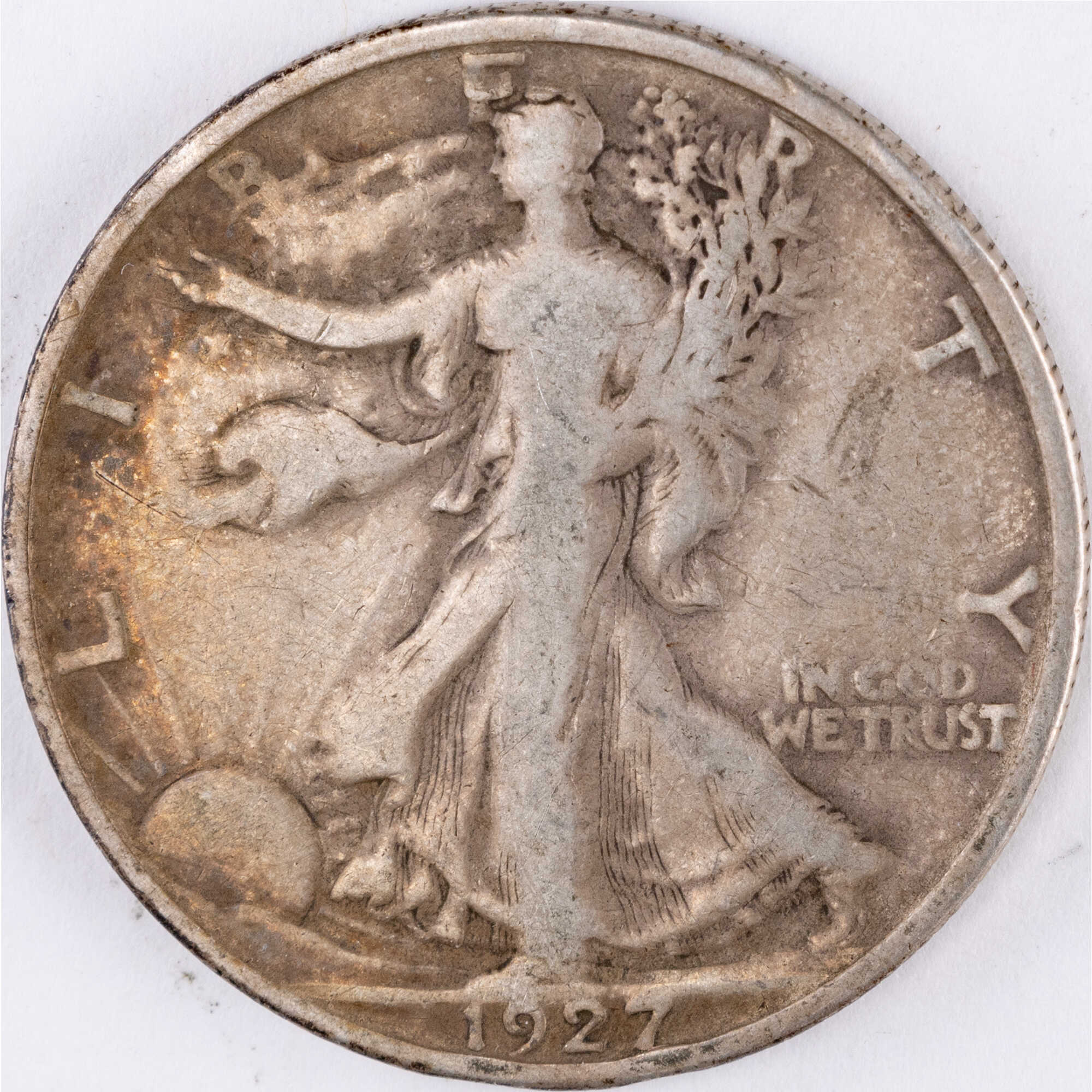 1927 S Liberty Walking Half Dollar VG Very Good Silver SKU:CPC12670