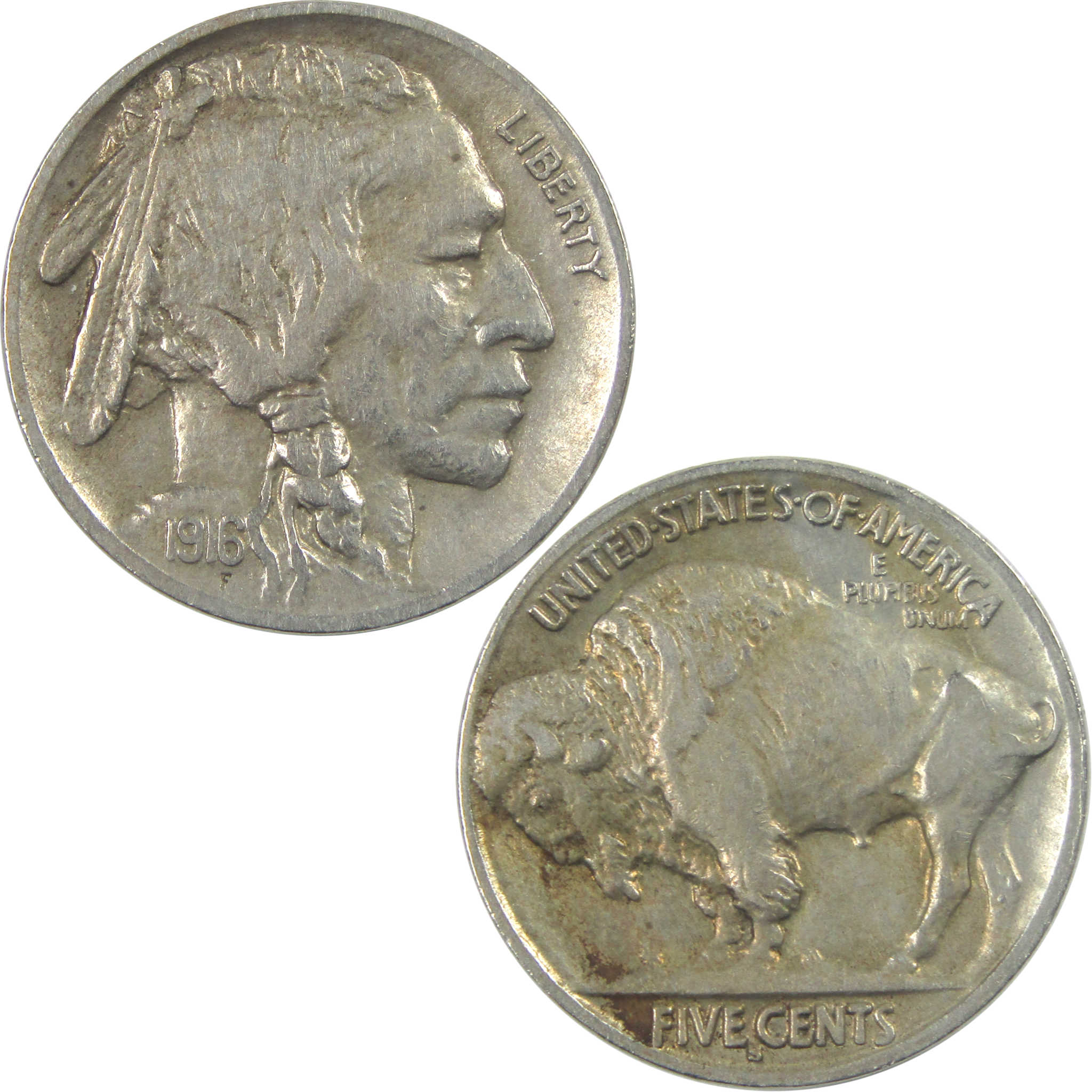 1916 S Indian Head Buffalo Nickel AU About Uncirculated 5c SKU:I15400