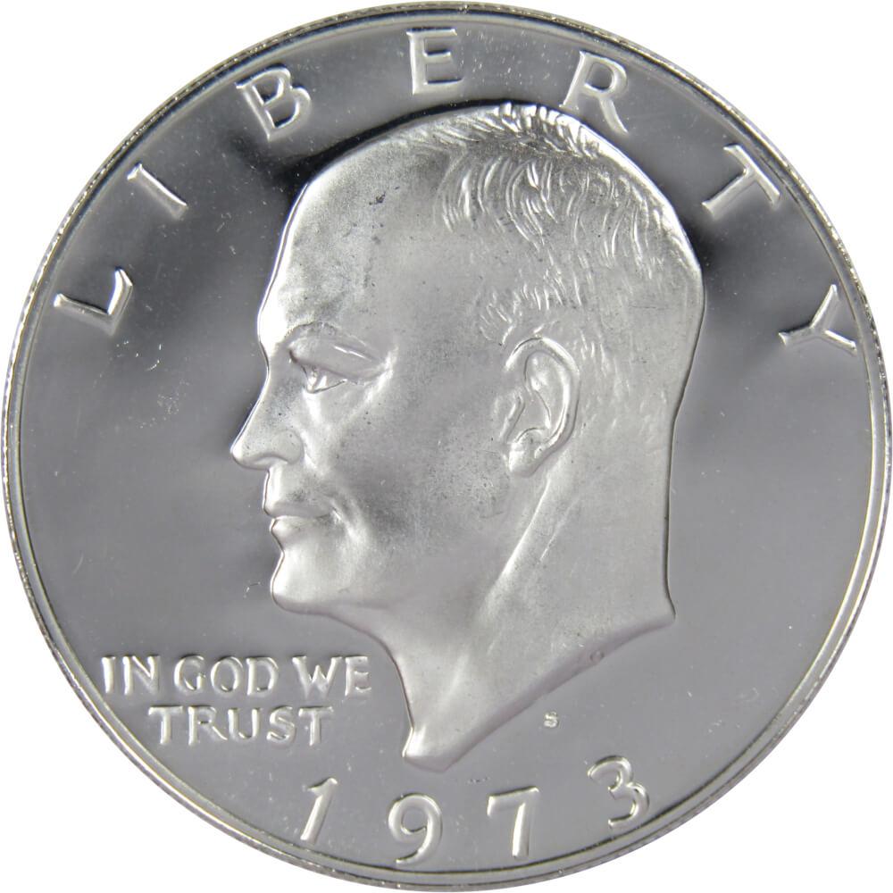1973 S Eisenhower Silver Dollar Proof IKE $1 Coin Collectible