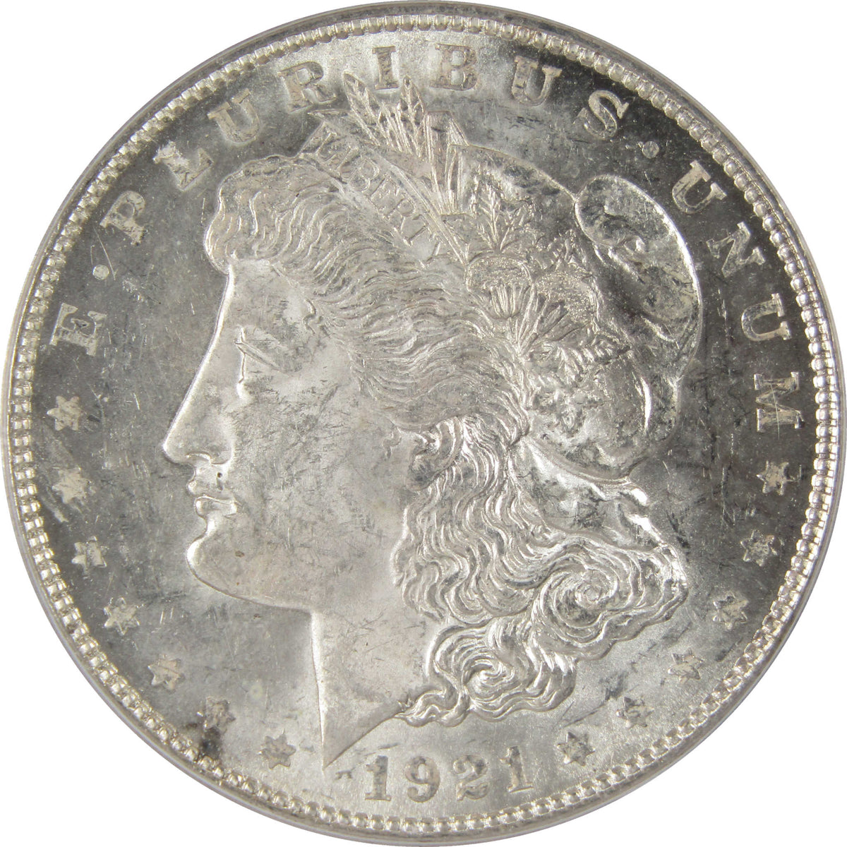 1921 D Morgan Silver Dollar MS 63 ICG Uncirculated $1 Coin SKU:I29173