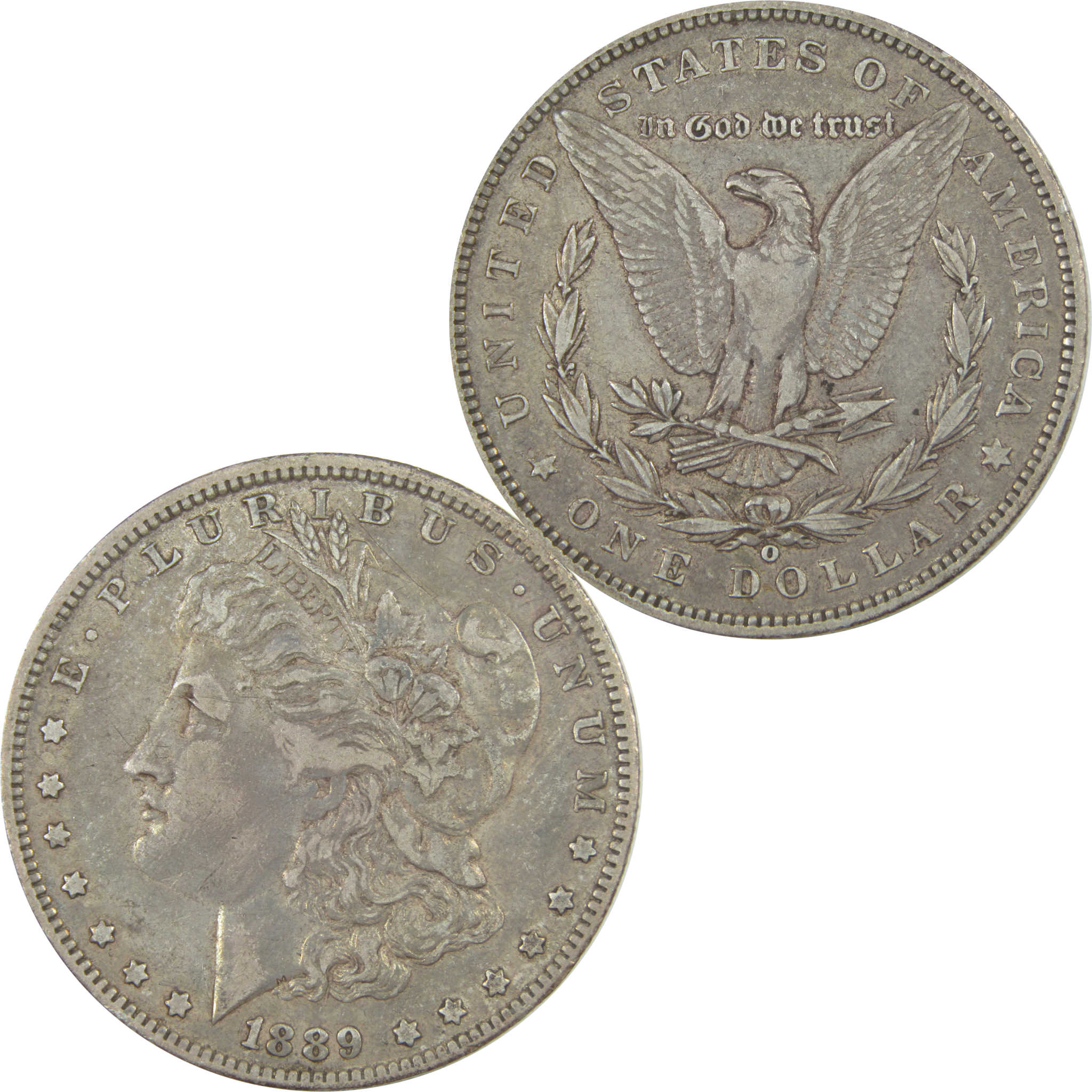 1889 O Morgan Dollar VF Very Fine Silver $1 Coin SKU:I15476