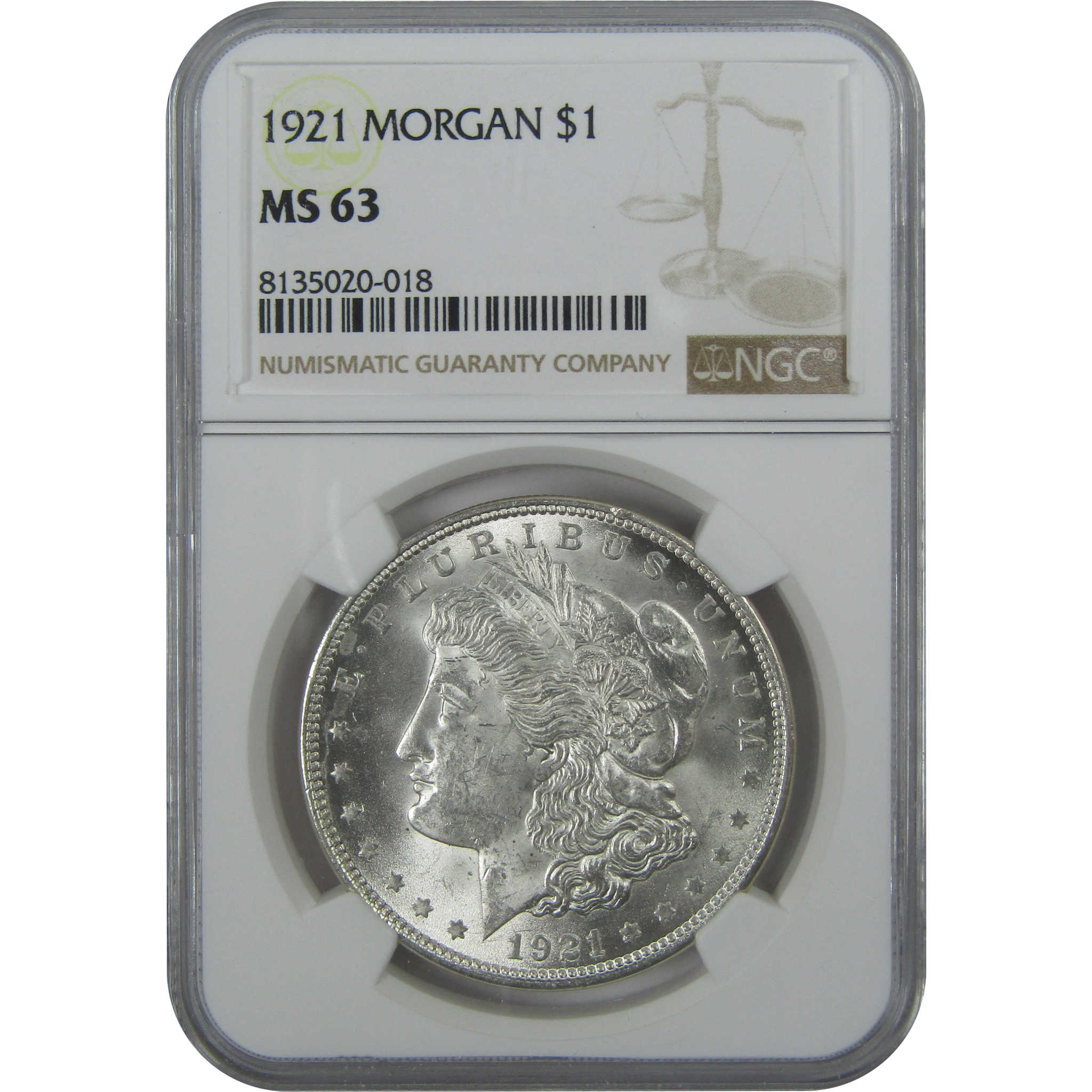 1921 Morgan Dollar MS 63 NGC Silver $1 Uncirculated Coin SKU:I15706 - Morgan coin - Morgan silver dollar - Morgan silver dollar for sale - Profile Coins &amp; Collectibles