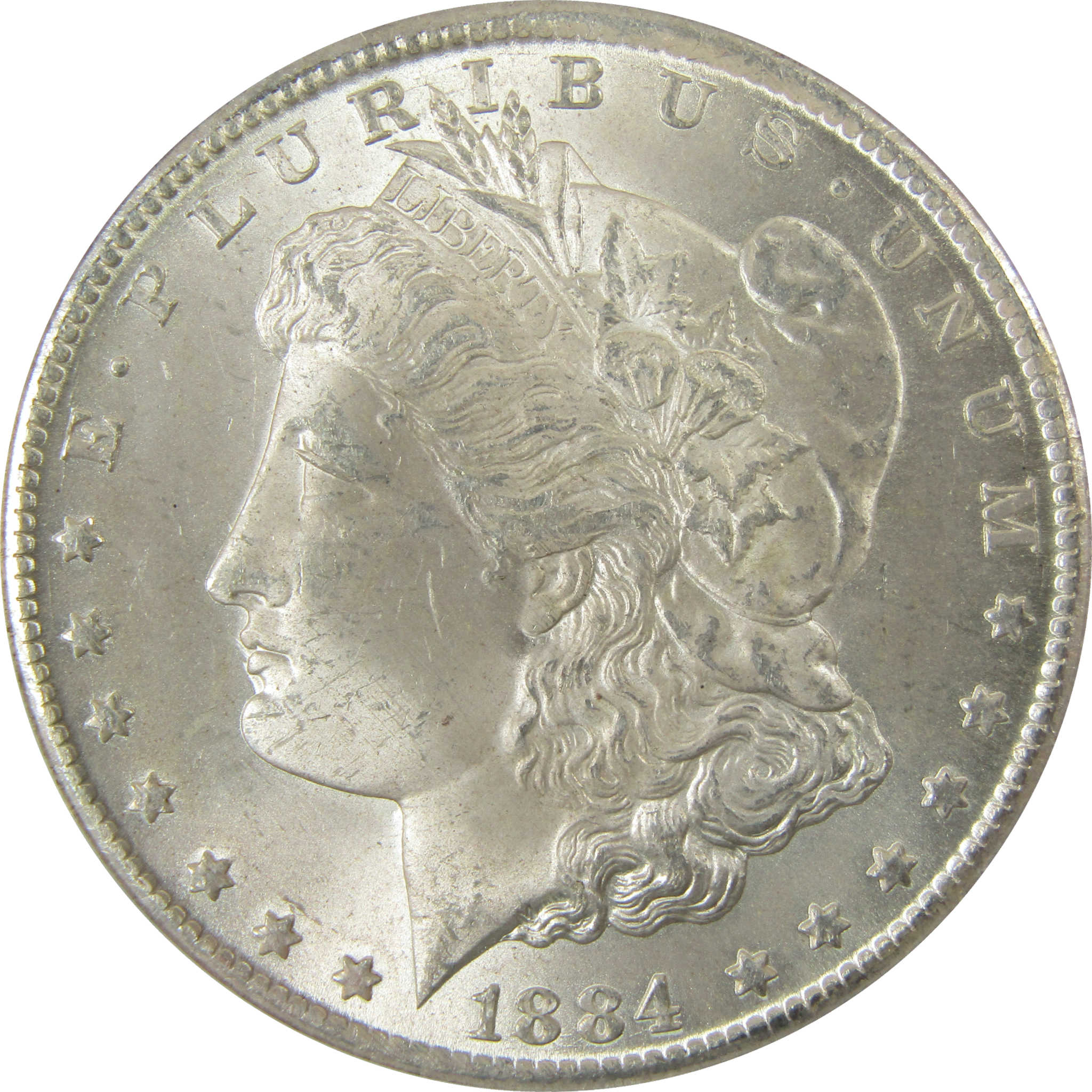 1884 CC Morgan Silver Dollar MS 63 ANACS Uncirculated SKU:I28485