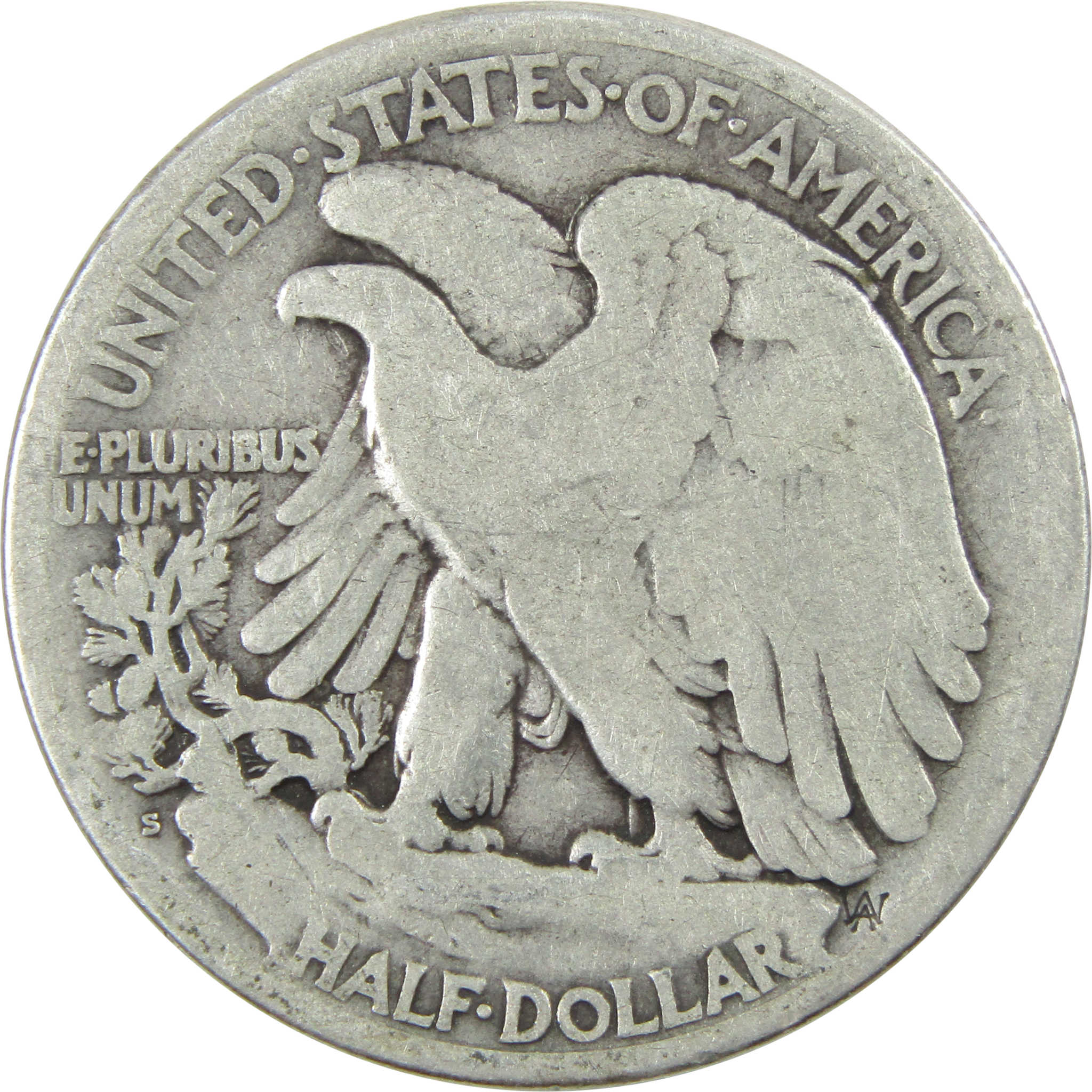 1917 S Reverse Liberty Walking Half Dollar G Good Silver SKU:I13844
