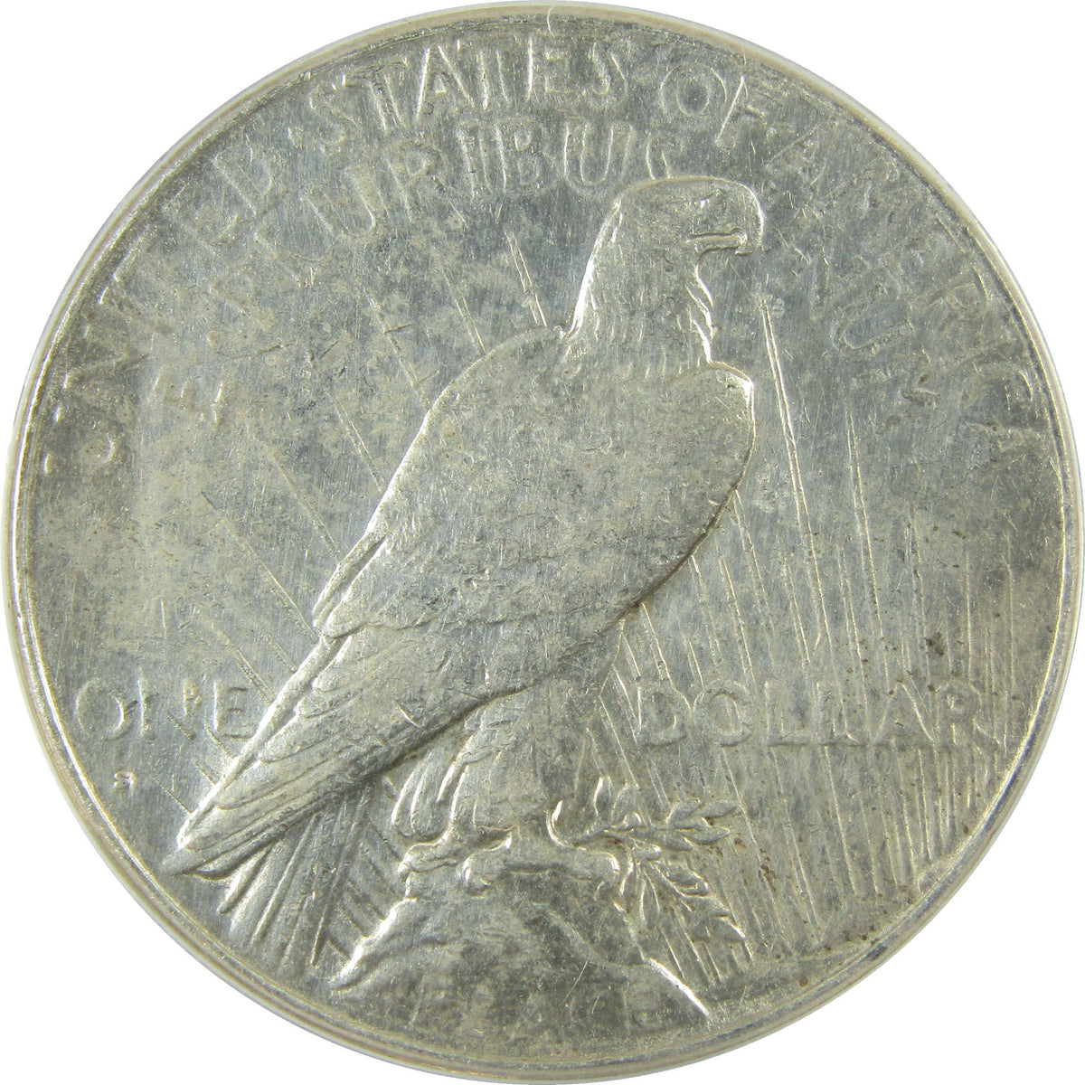 1928 S Peace Silver Dollar AU 50 Details ANACS $1 Coin SKU:I28559