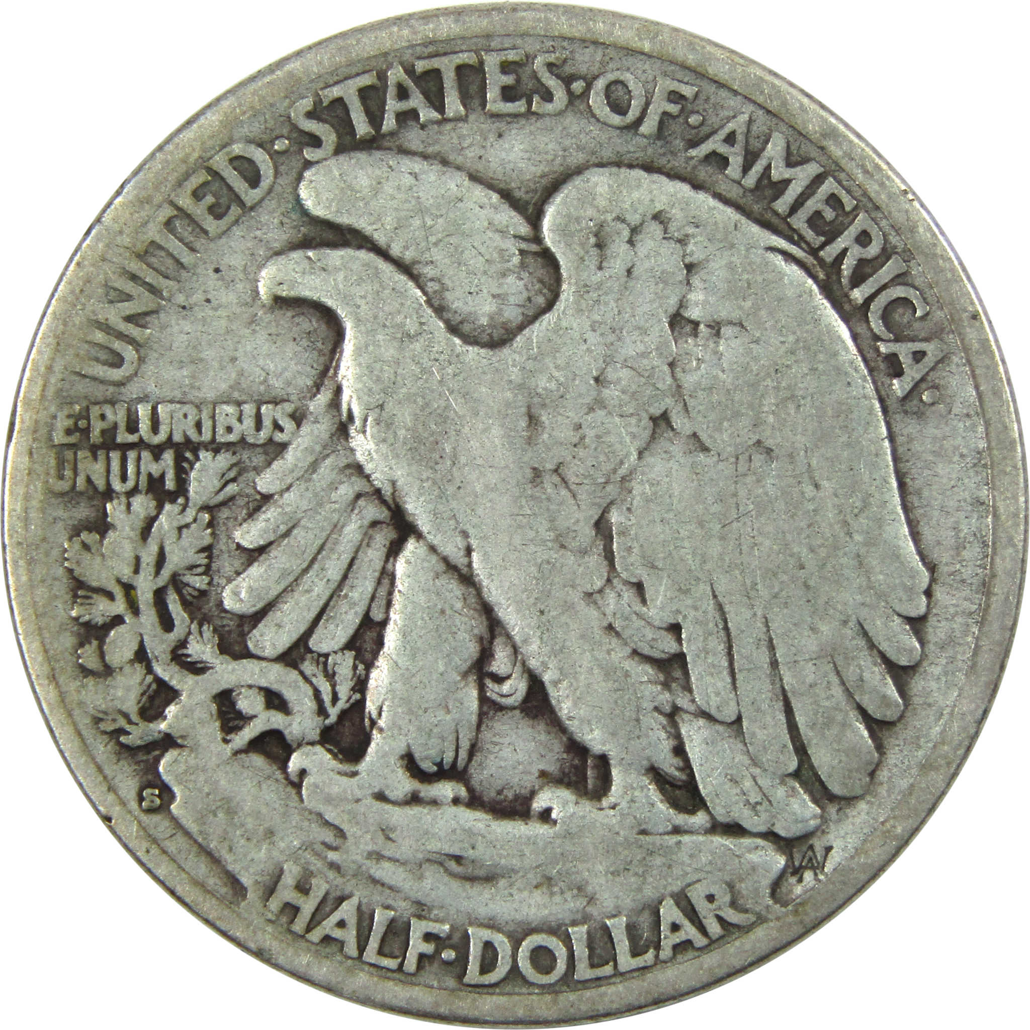 1927 S Liberty Walking Half Dollar G Good Silver 50c Coin SKU:I13843