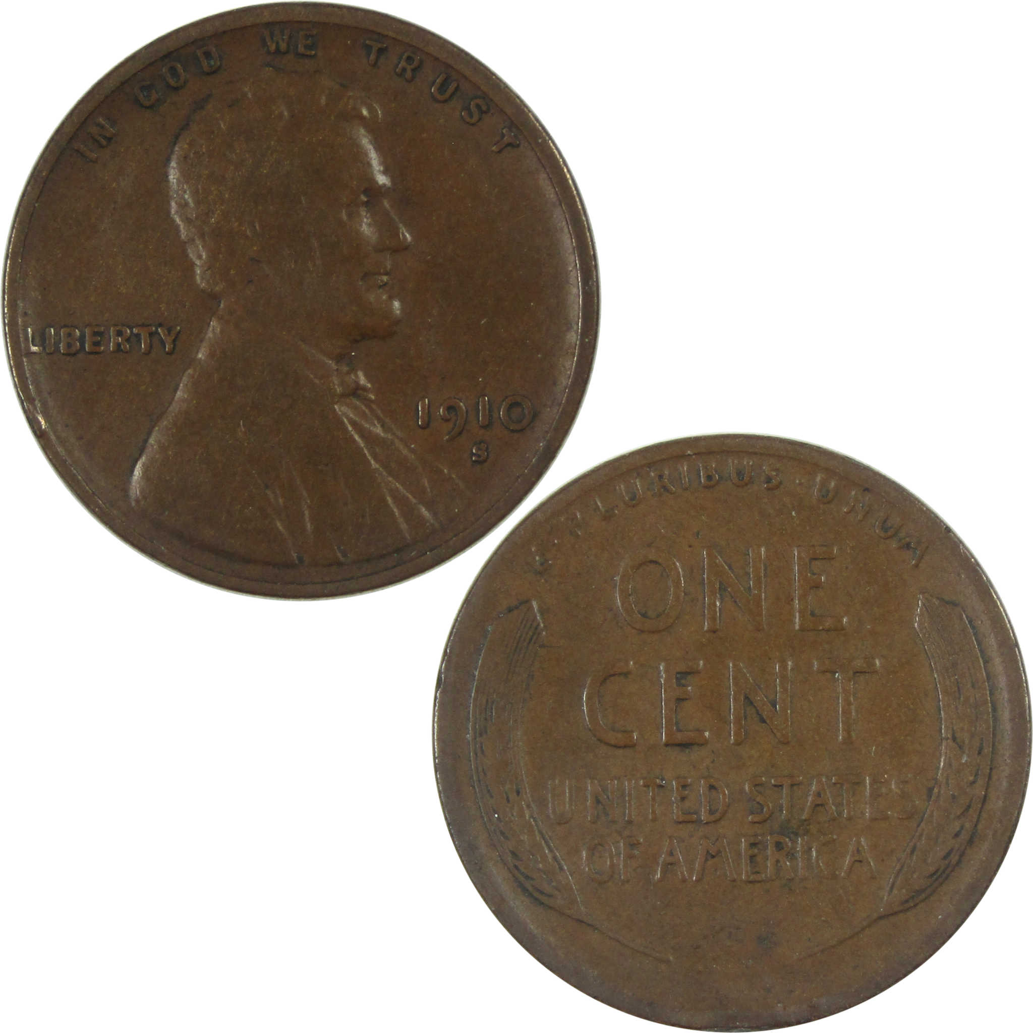 1910 S Lincoln Wheat Cent VG Very Good Penny 1c Coin SKU:I15129