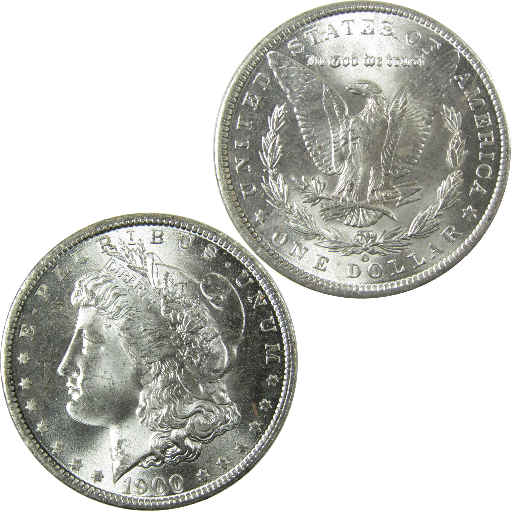 1900 O Morgan Silver Dollar Uncirculated Mint State $1 Coin SKU:I28375