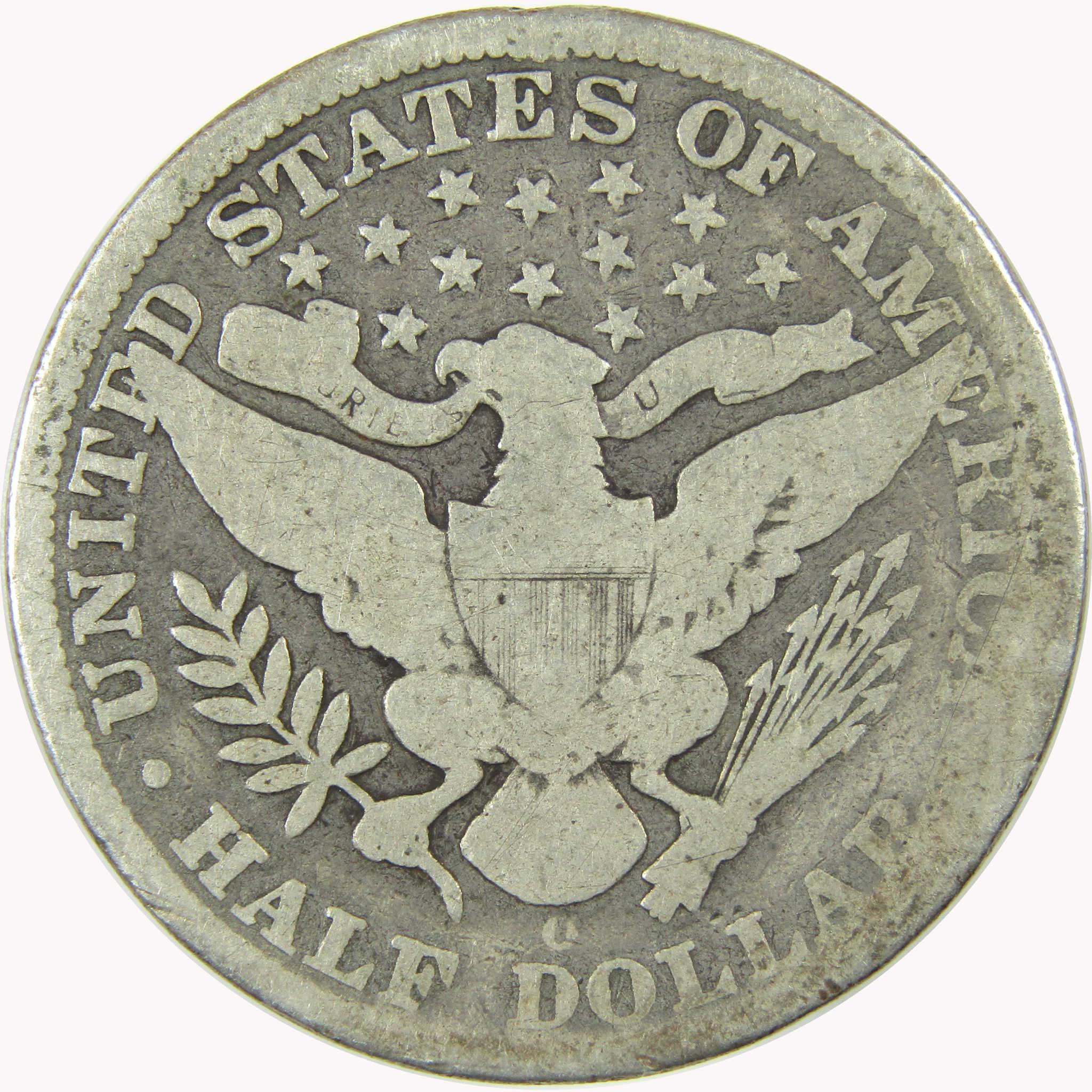 1895 O Barber Silver Half Dollar AG About Good 50c CoinSKU:CP1475