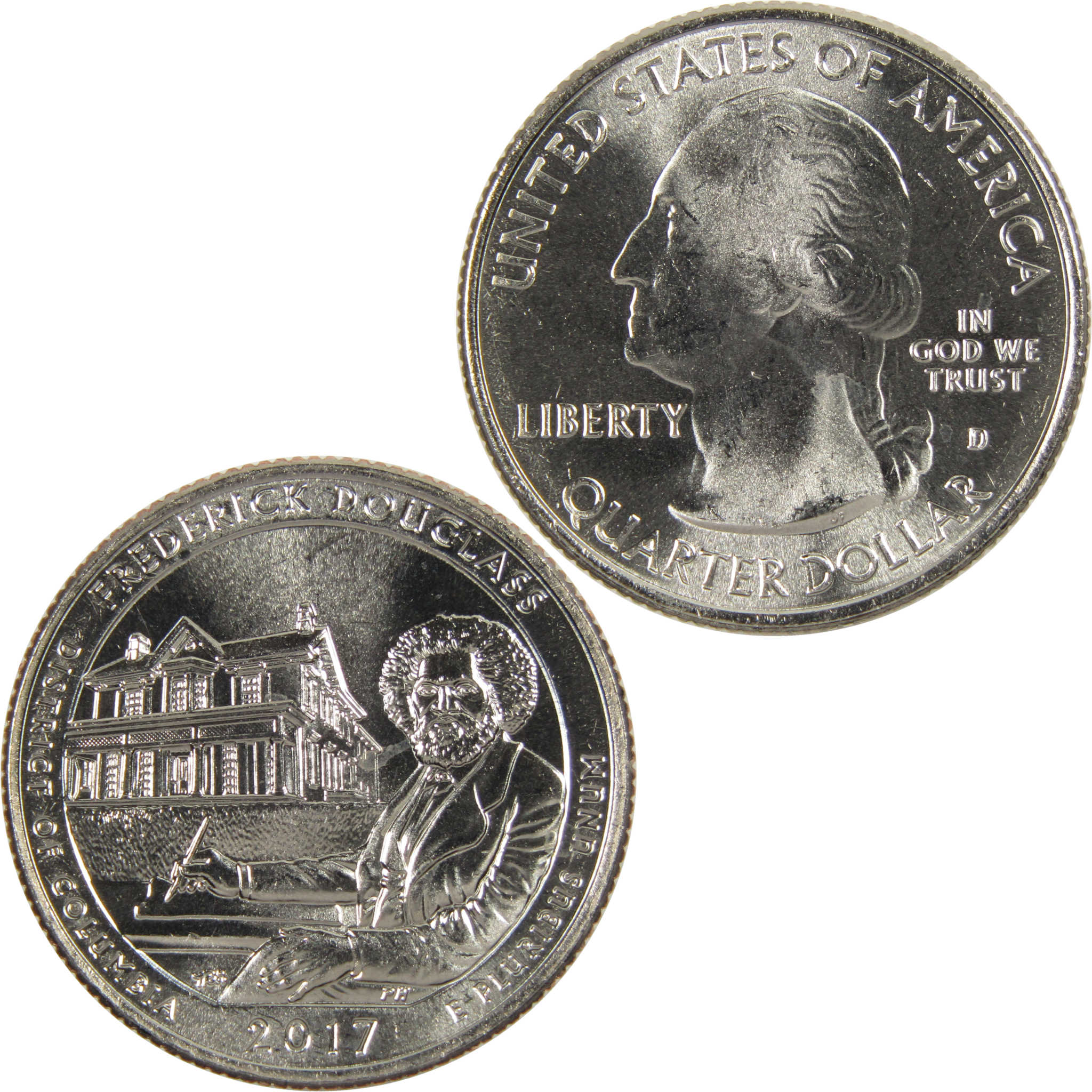 2017 D Frederick Douglass NHS National Park Quarter Uncirculated Clad