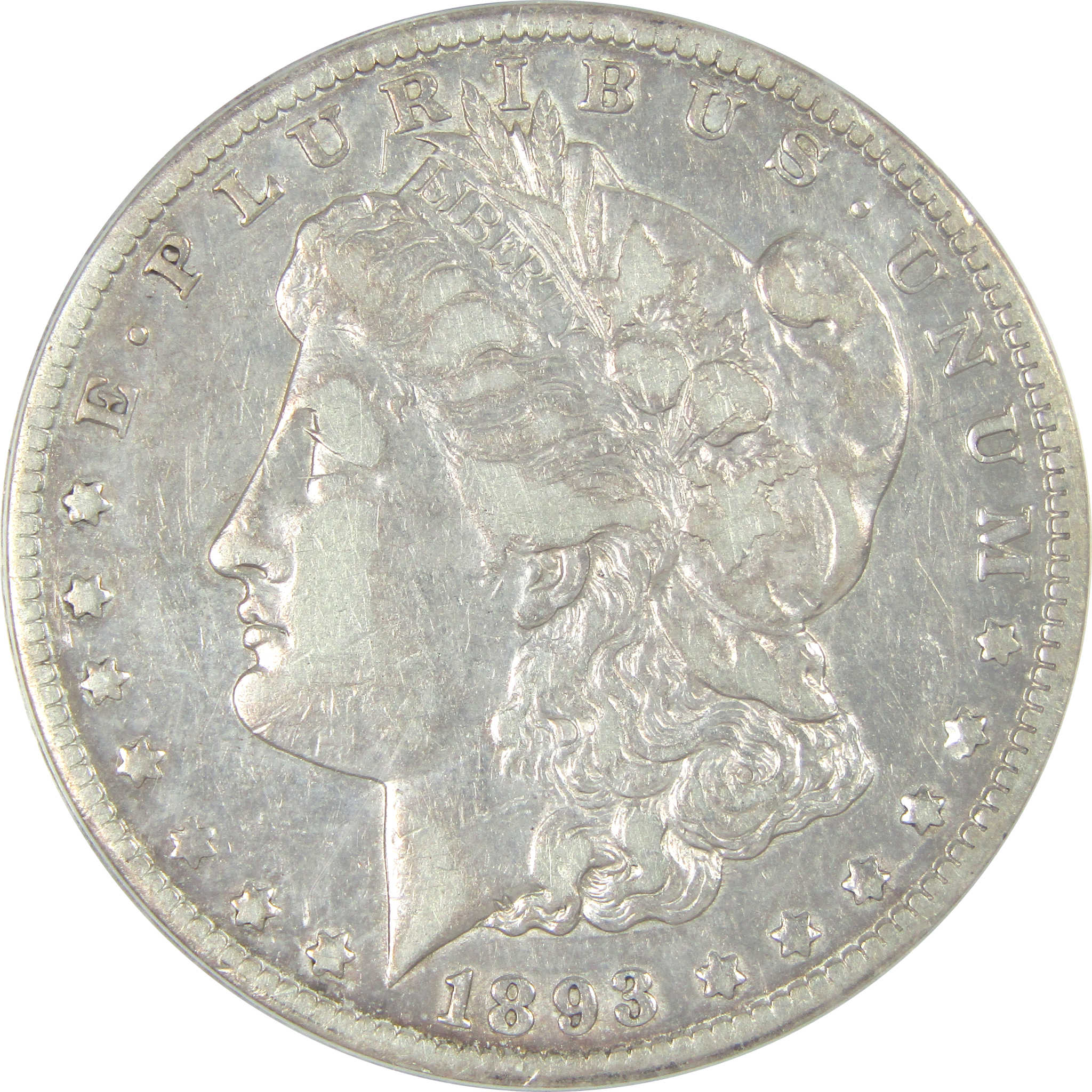 1893 CC Morgan Dollar VF 25 Details ANACS Silver $1 Coin SKU:I16209 - Morgan coin - Morgan silver dollar - Morgan silver dollar for sale - Profile Coins &amp; Collectibles