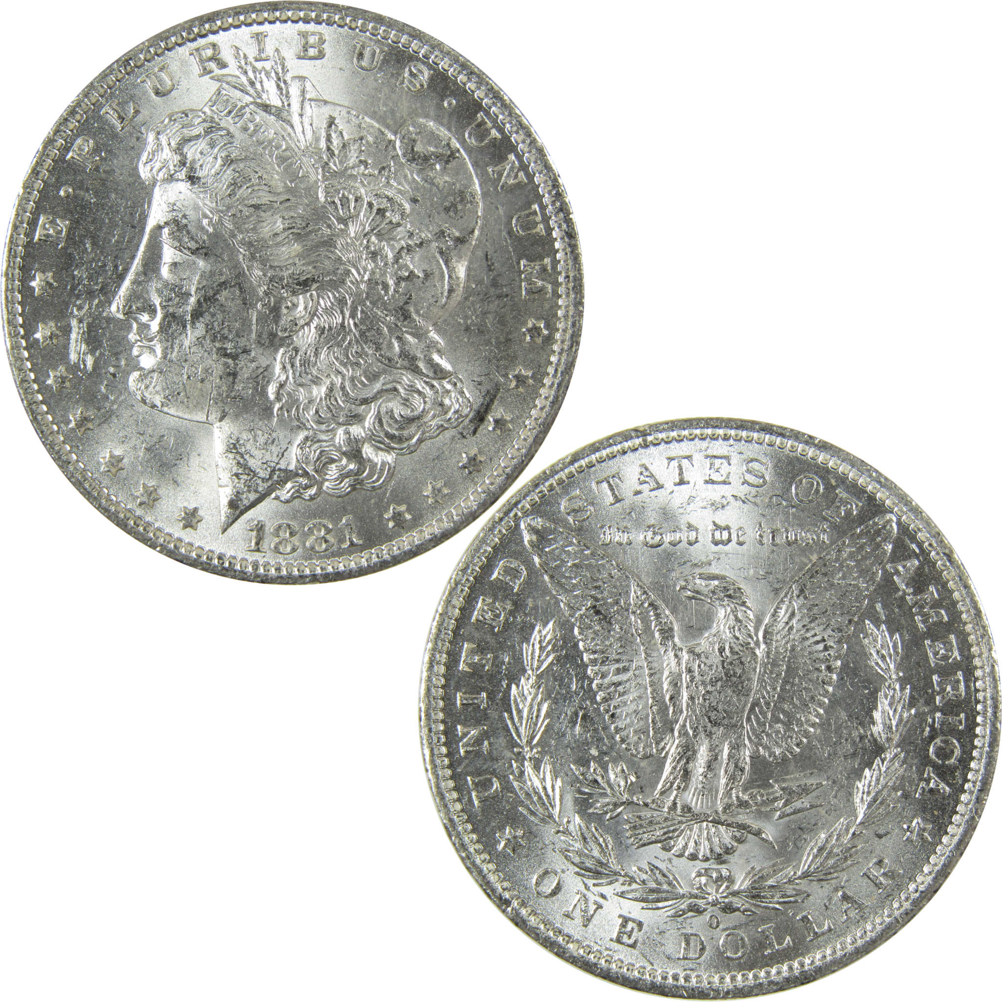 1881 O Morgan Silver Dollar Uncirculated Mint State $1 Coin SKU:I27695