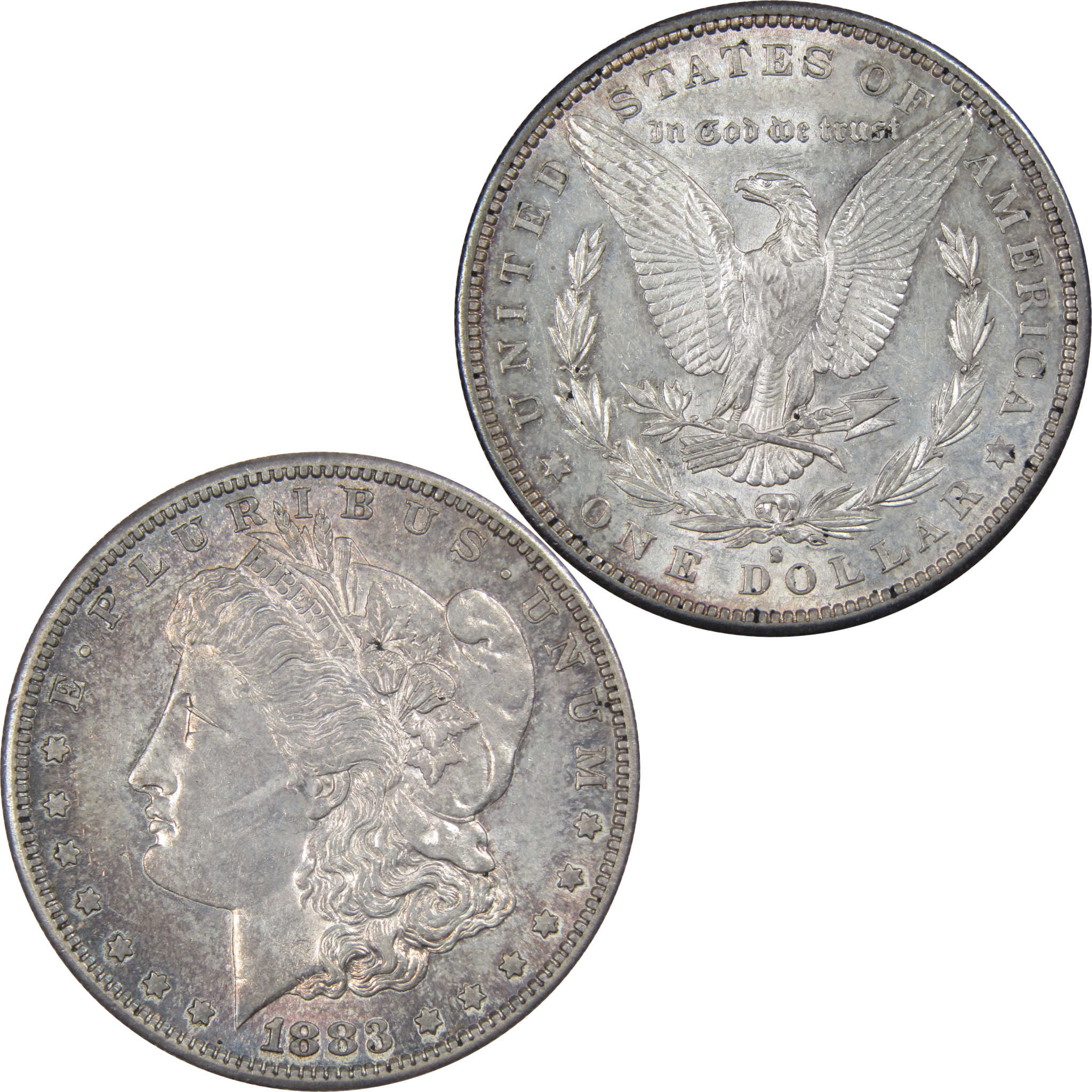 1883 S Morgan Dollar Choice About Uncirculated Silver SKU:IPC6735 - Morgan coin - Morgan silver dollar - Morgan silver dollar for sale - Profile Coins &amp; Collectibles