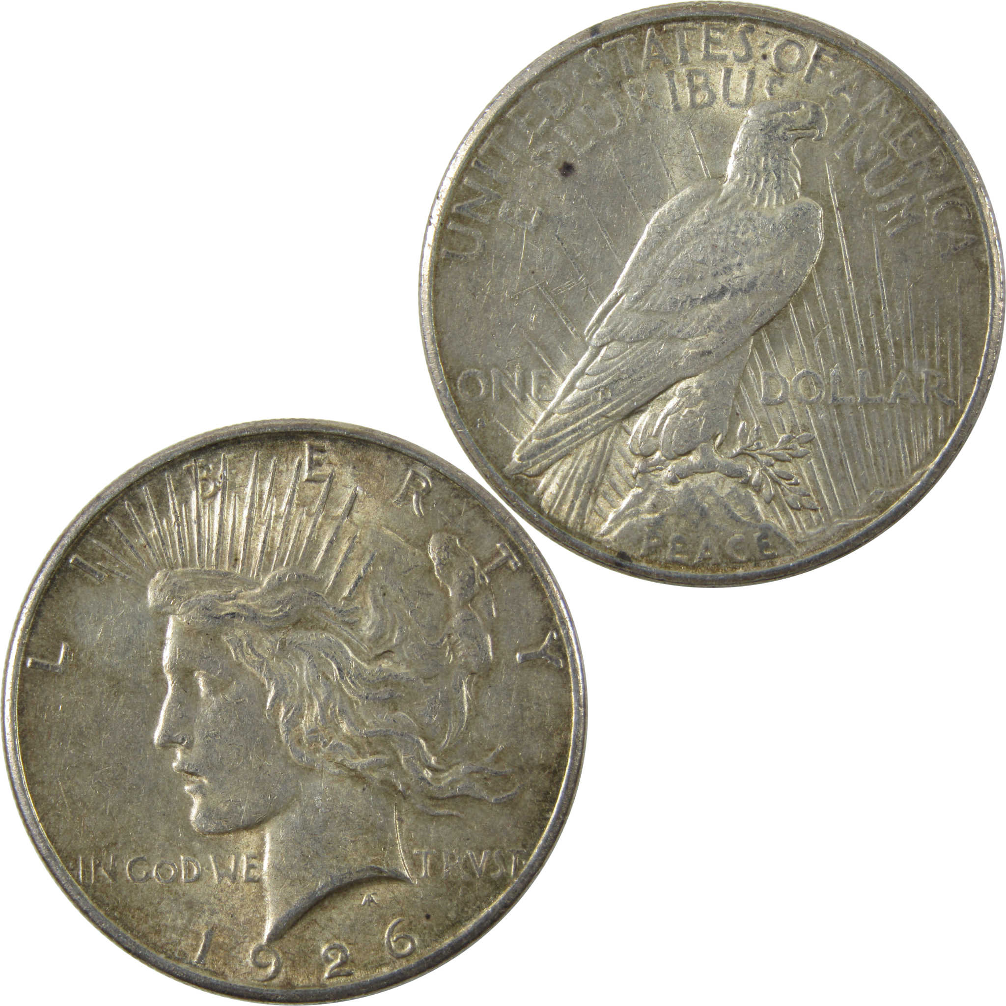 1926 S Peace Dollar AU About Uncirculated Silver $1 Coin SKU:I14212