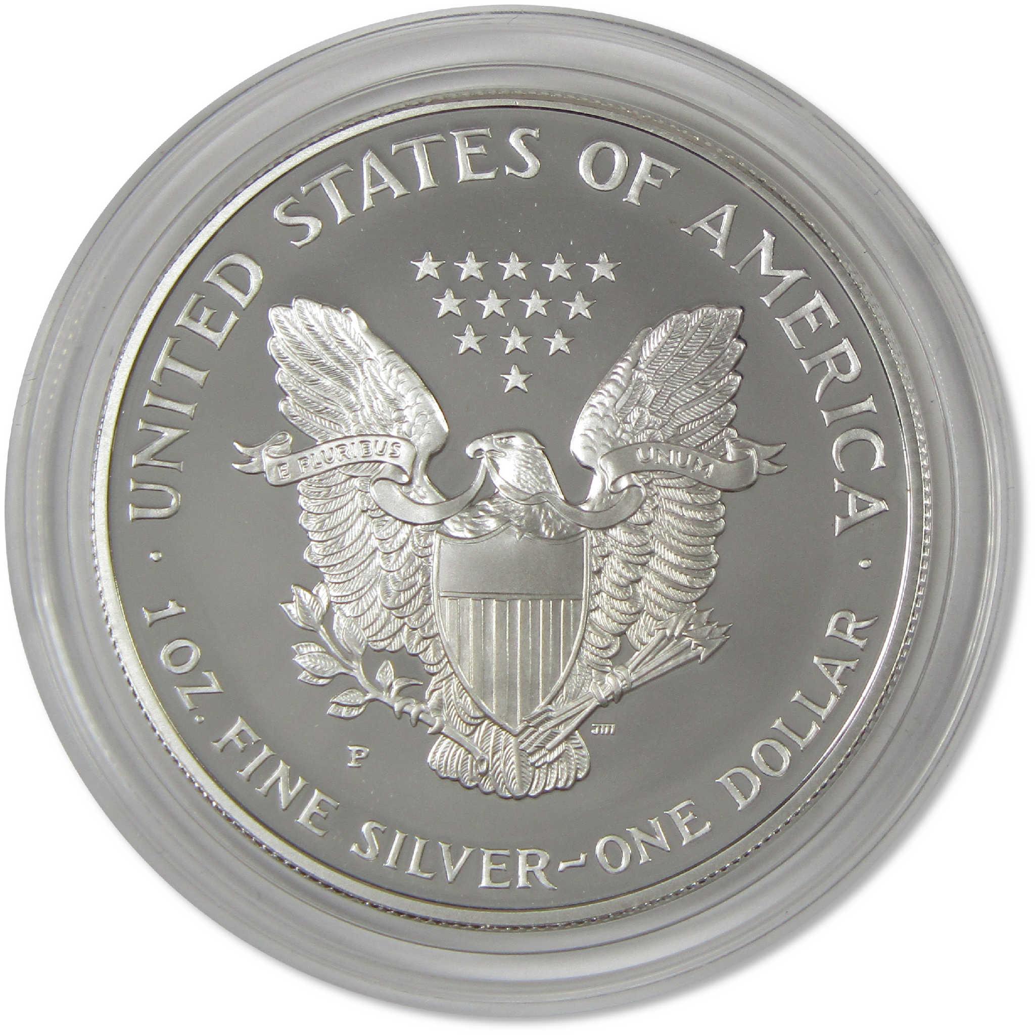 1996 P American Silver Eagle Bullion Proof $1 Coin Collectible OGP COA
