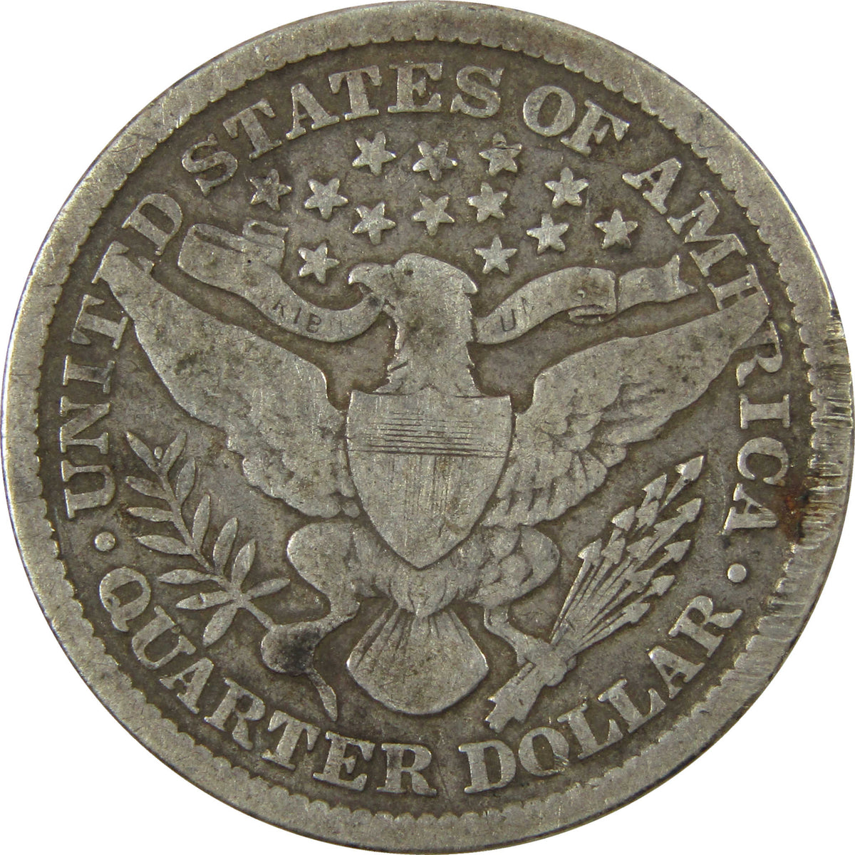 1893 Barber Silver Quarter G Good Details 25c Coin SKU:I28547
