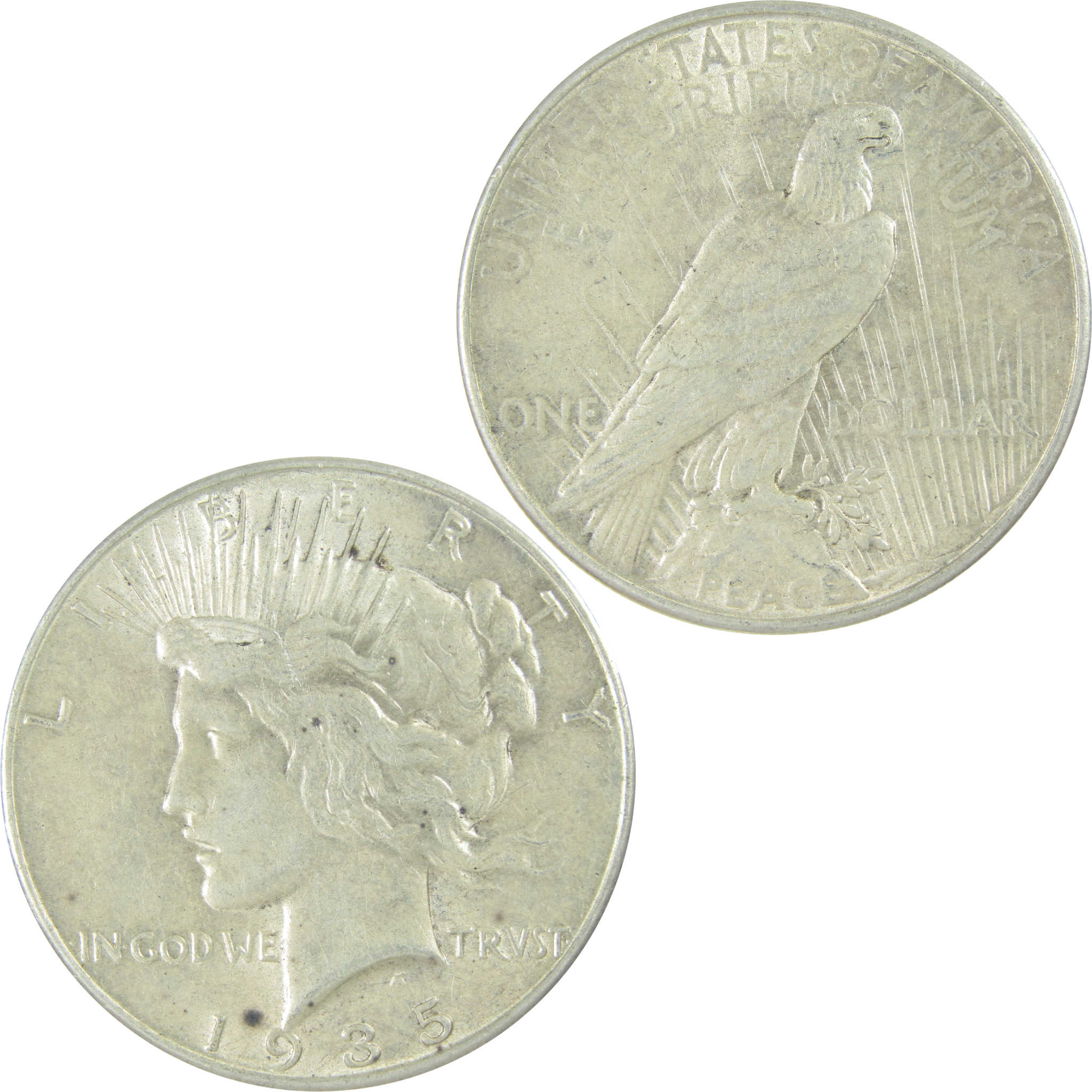 1935 Peace Dollar XF EF Extremely Fine Silver $1 Coin SKU:I16644