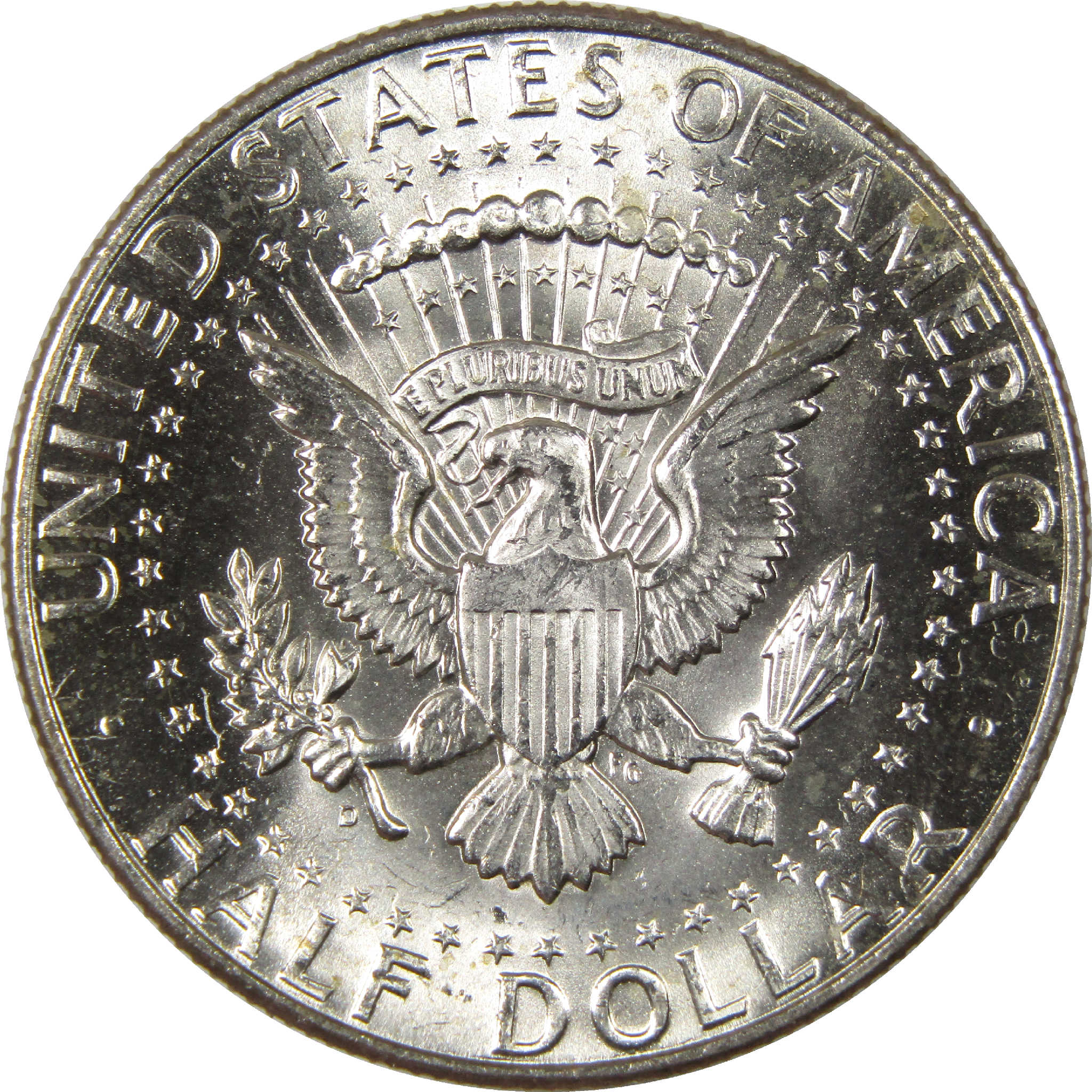 1964 D Kennedy Half Dollar Uncirculated Silver 50c Coin