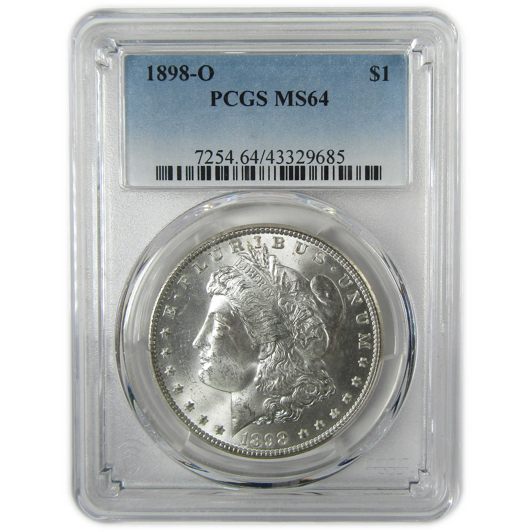 1898 O Morgan Silver Dollar MS 64 PCGS Uncirculated $1 Coin SKU:CP1599