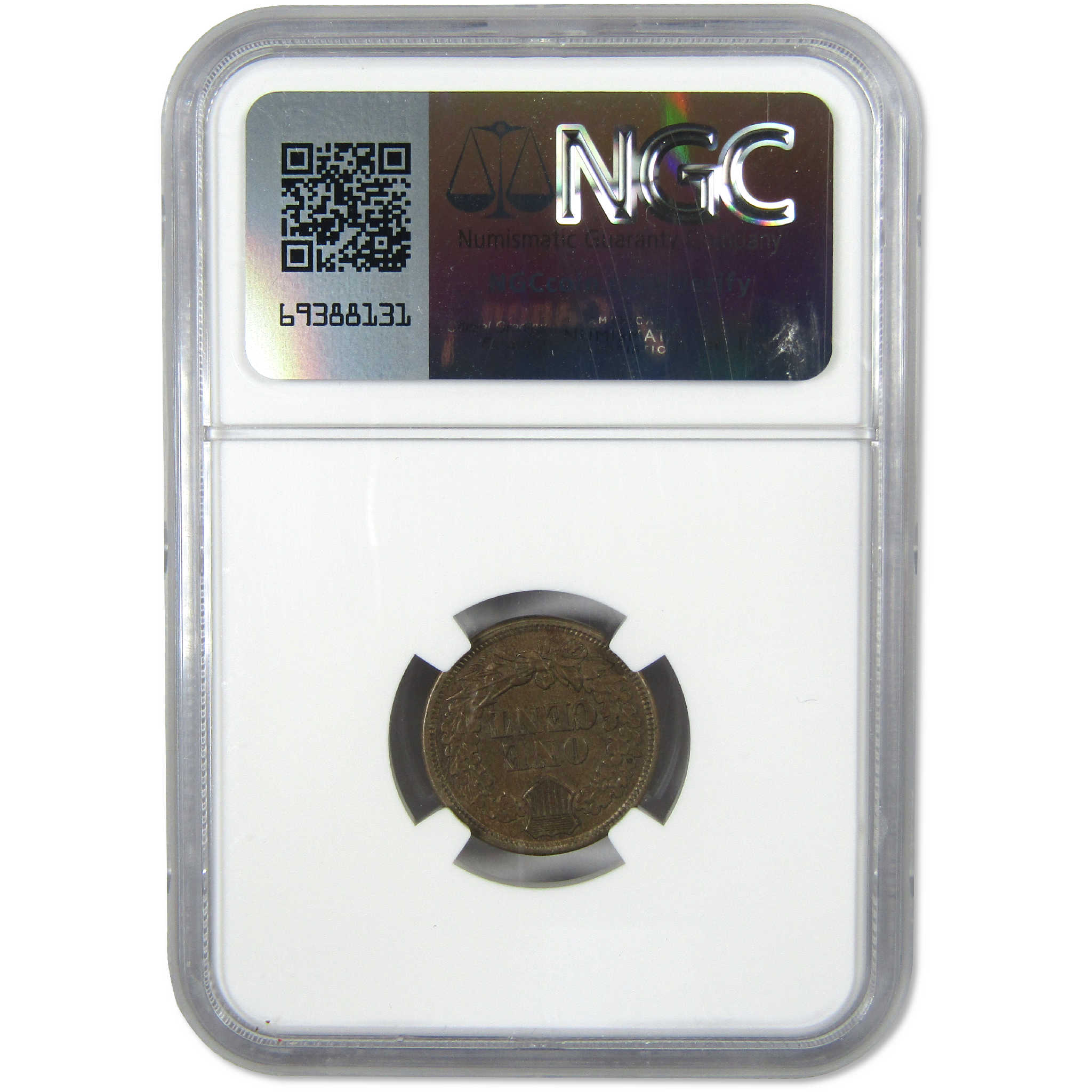 1863 Indian Head Cent AU 58 NGC Penny 1c Coin Collectible