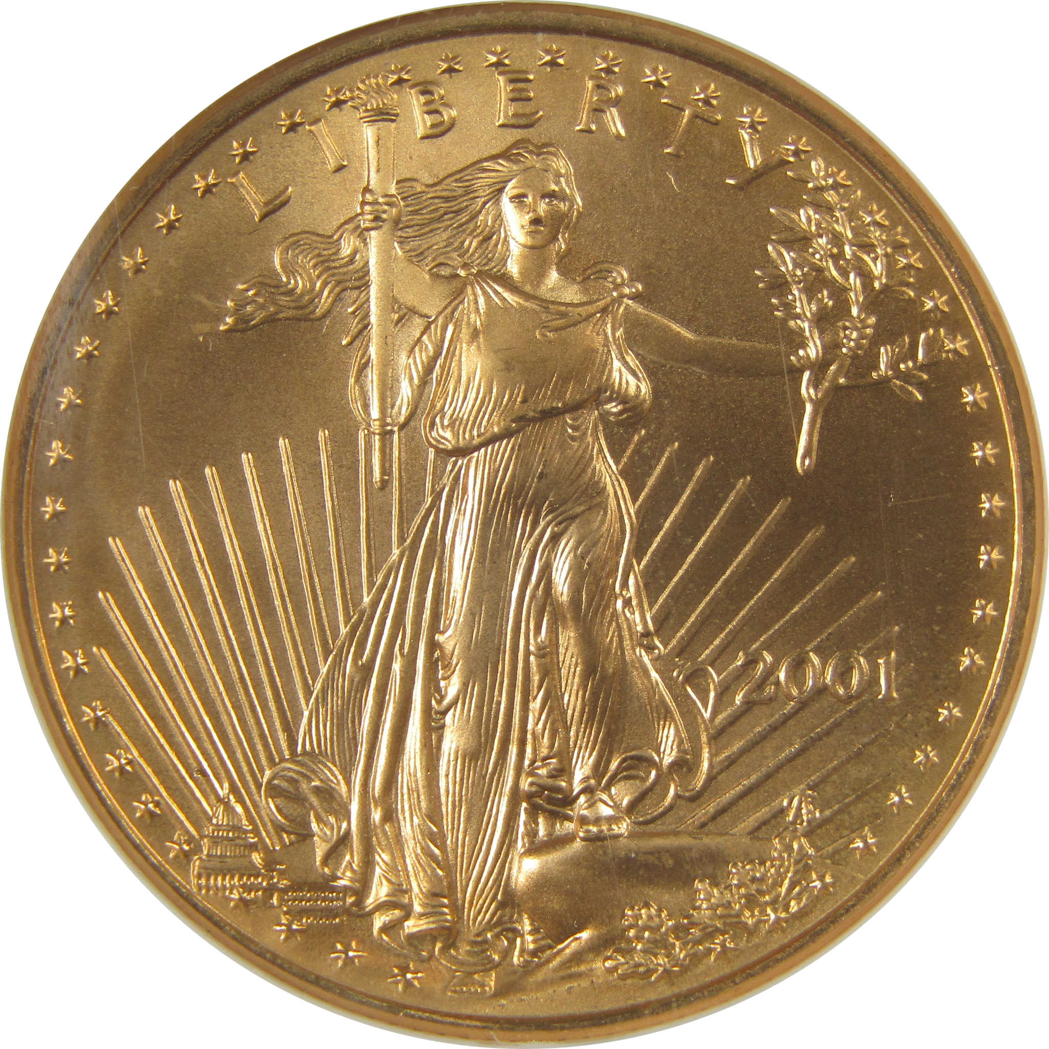 2001 American Eagle MS 69 NGC 1/2 oz .9167 Gold Bullion SKU:CPC0834