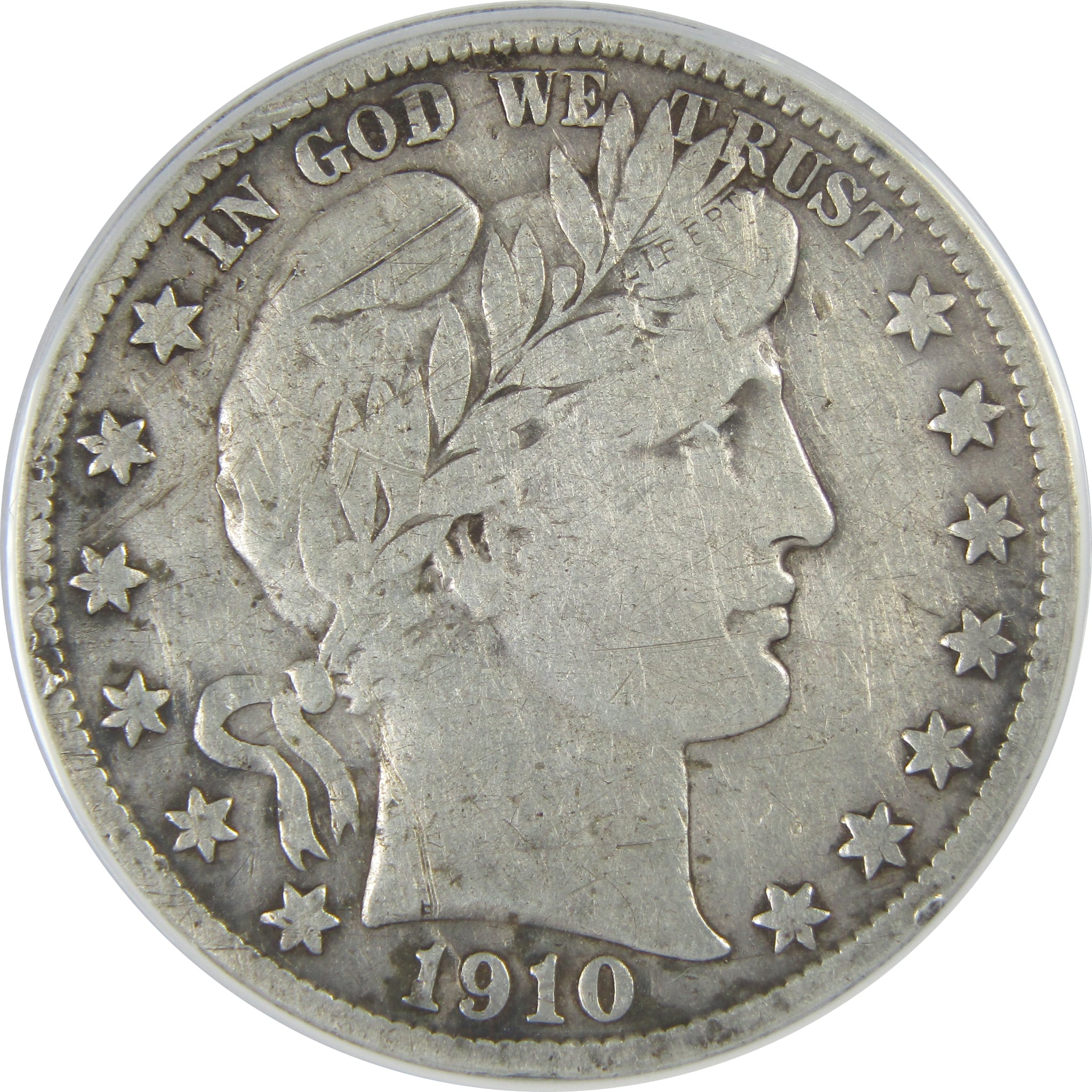 1910 S Barber Half Dollar F 15 Details ANACS Silver 50c SKU:I16173