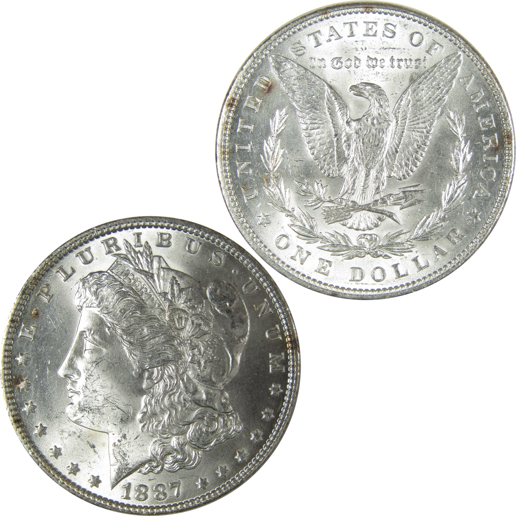 1887 Morgan Dollar Uncirculated Silver $1 Coin SKU:CPC8942 - Morgan coin - Morgan silver dollar - Morgan silver dollar for sale - Profile Coins &amp; Collectibles