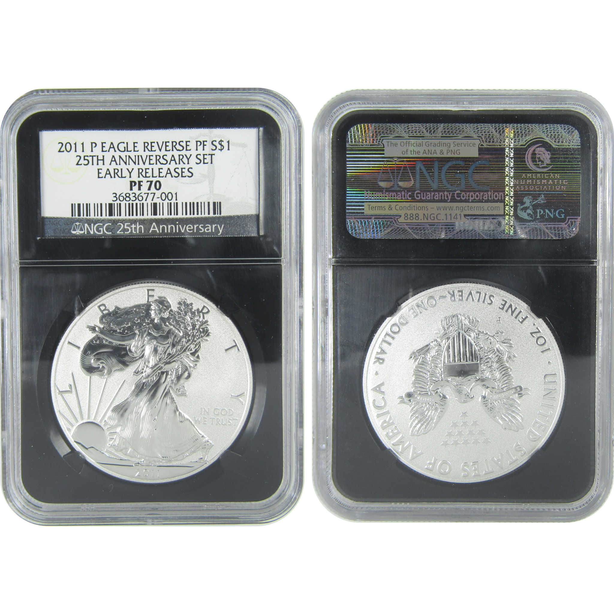 2011 American Eagle 25th Anniversary Silver Coin Set NGC SKU:CPC9402