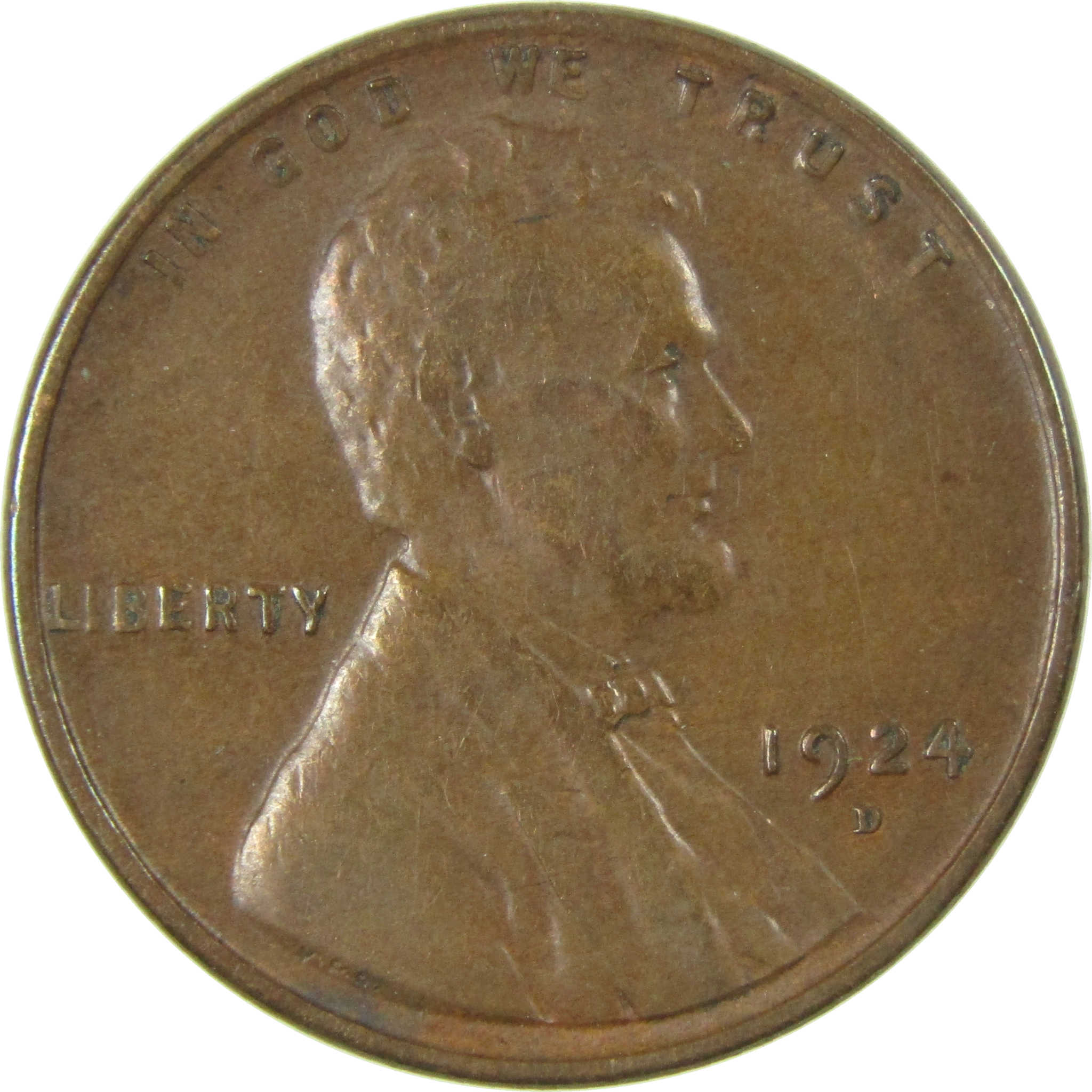 1924 D Lincoln Wheat Cent VF Very Fine Penny 1c Coin SKU:I27643