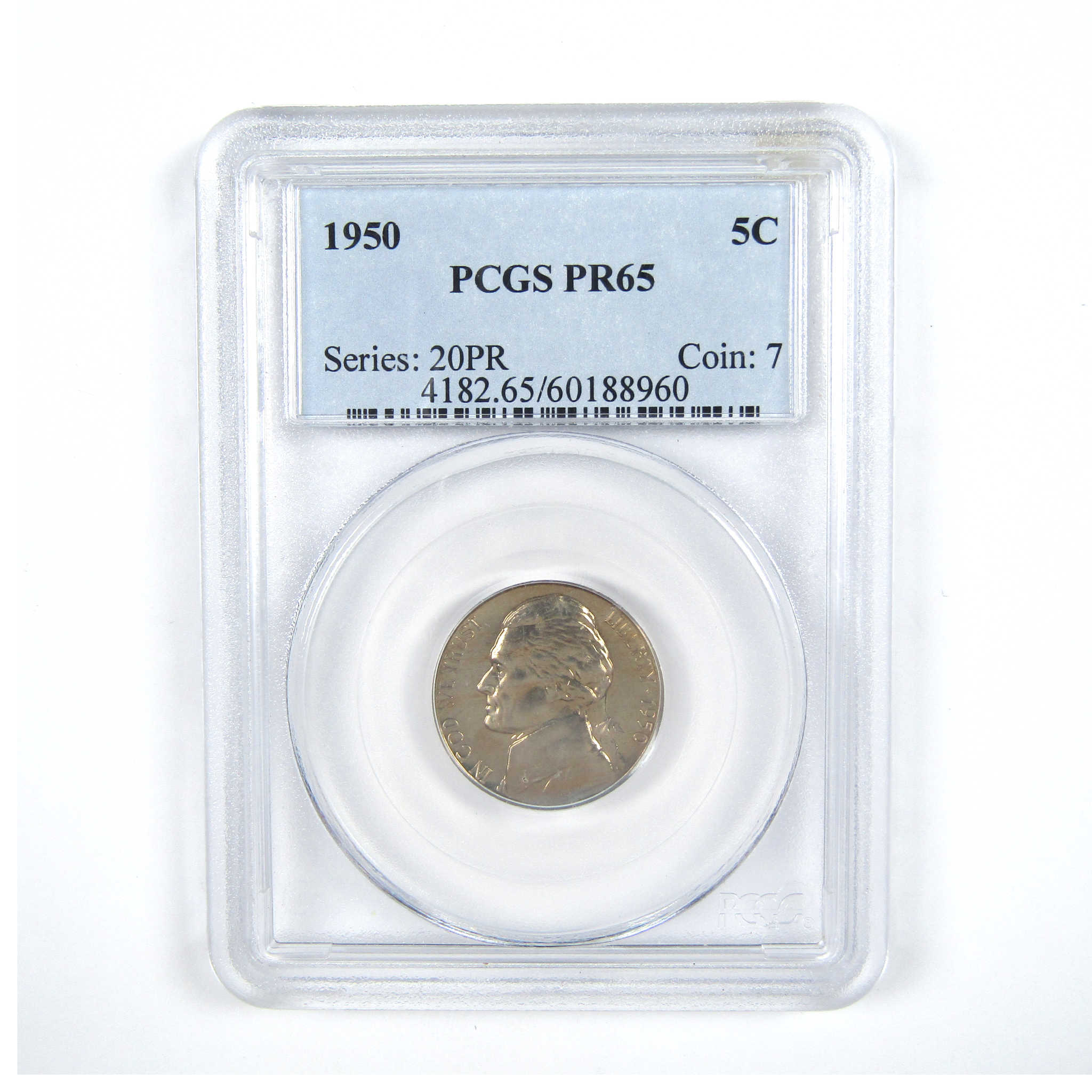 1950 Jefferson Nickel PR 65 PCGS 5c Proof Coin SKU:CPC7449