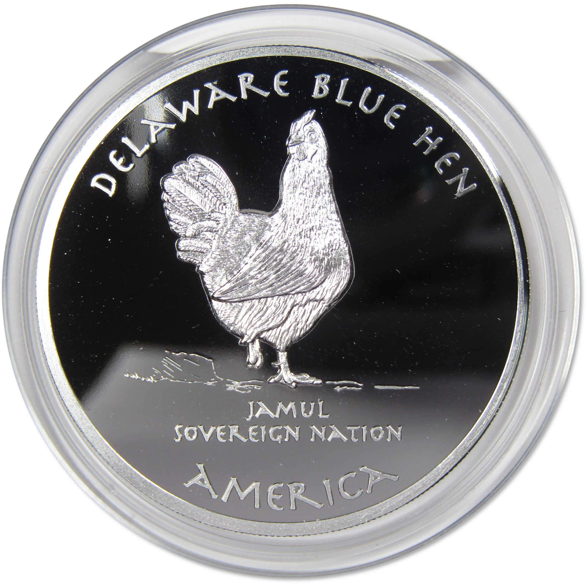 2019 Native American Jamul Lenni Lenape Delaware Blue Hen 1 oz Silver