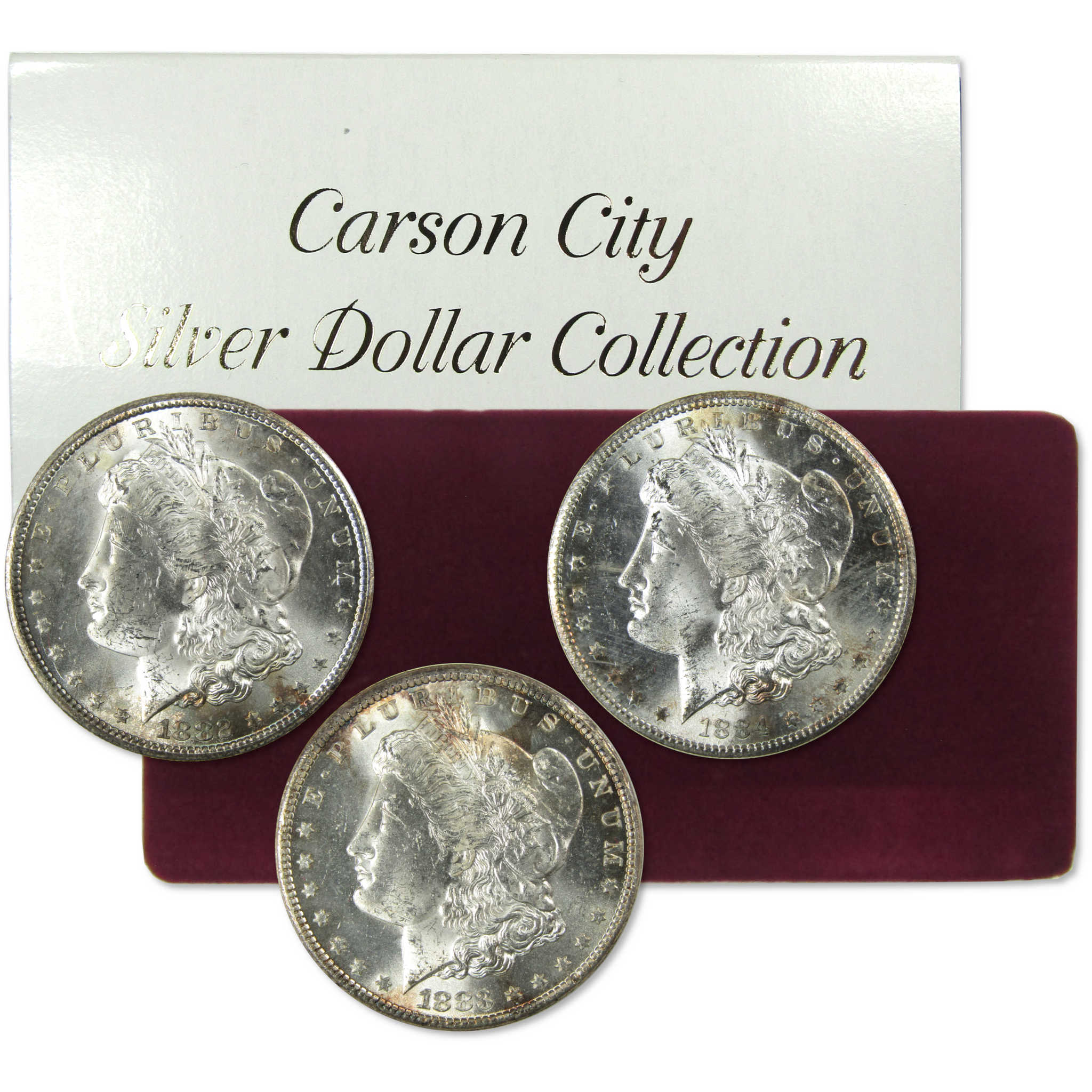 1882-1884 Carson City Morgan Silver Dollar Set Uncirculated SKU:CP749