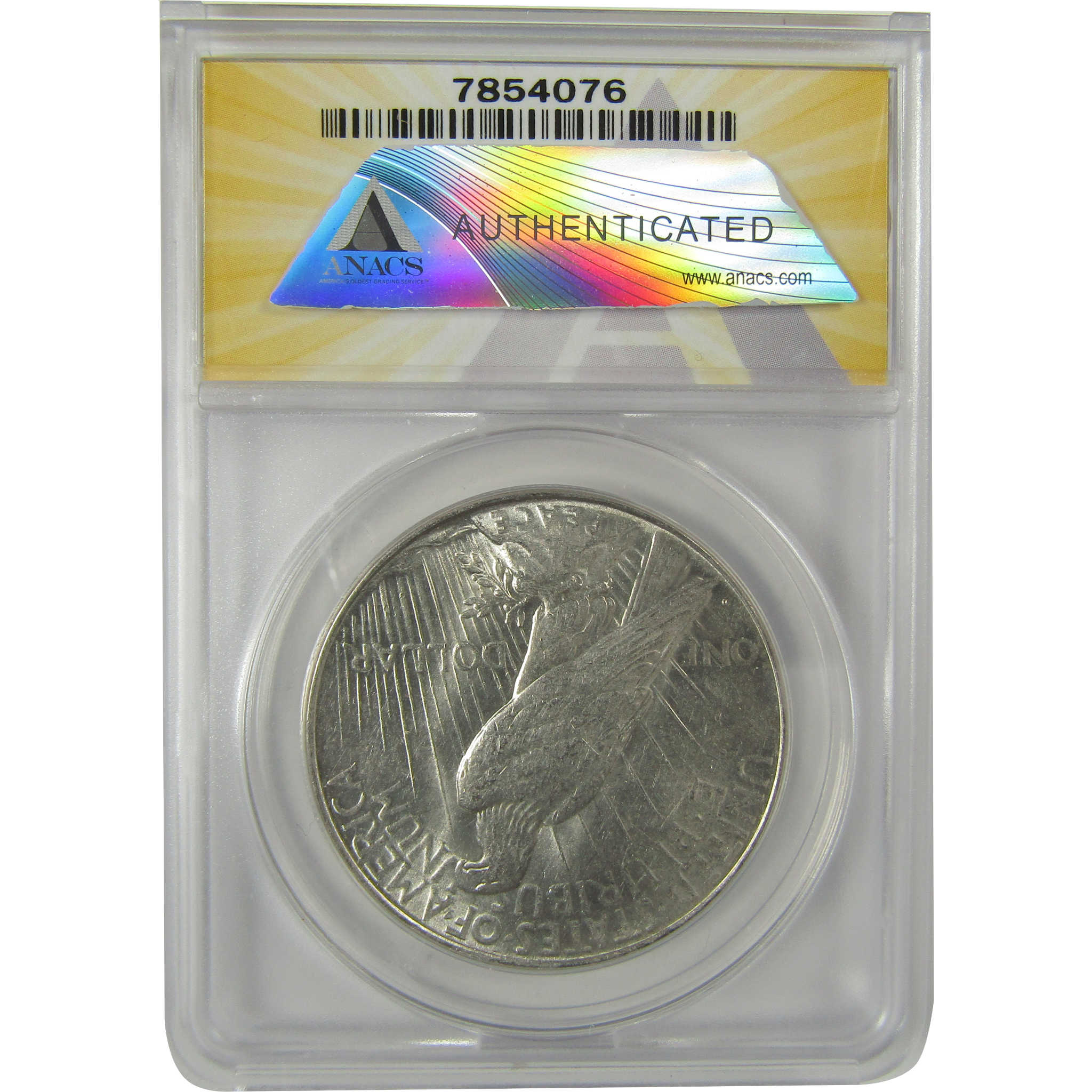 1923 D Peace Dollar AU 55 ANACS Silver $1 Coin SKU:I20734