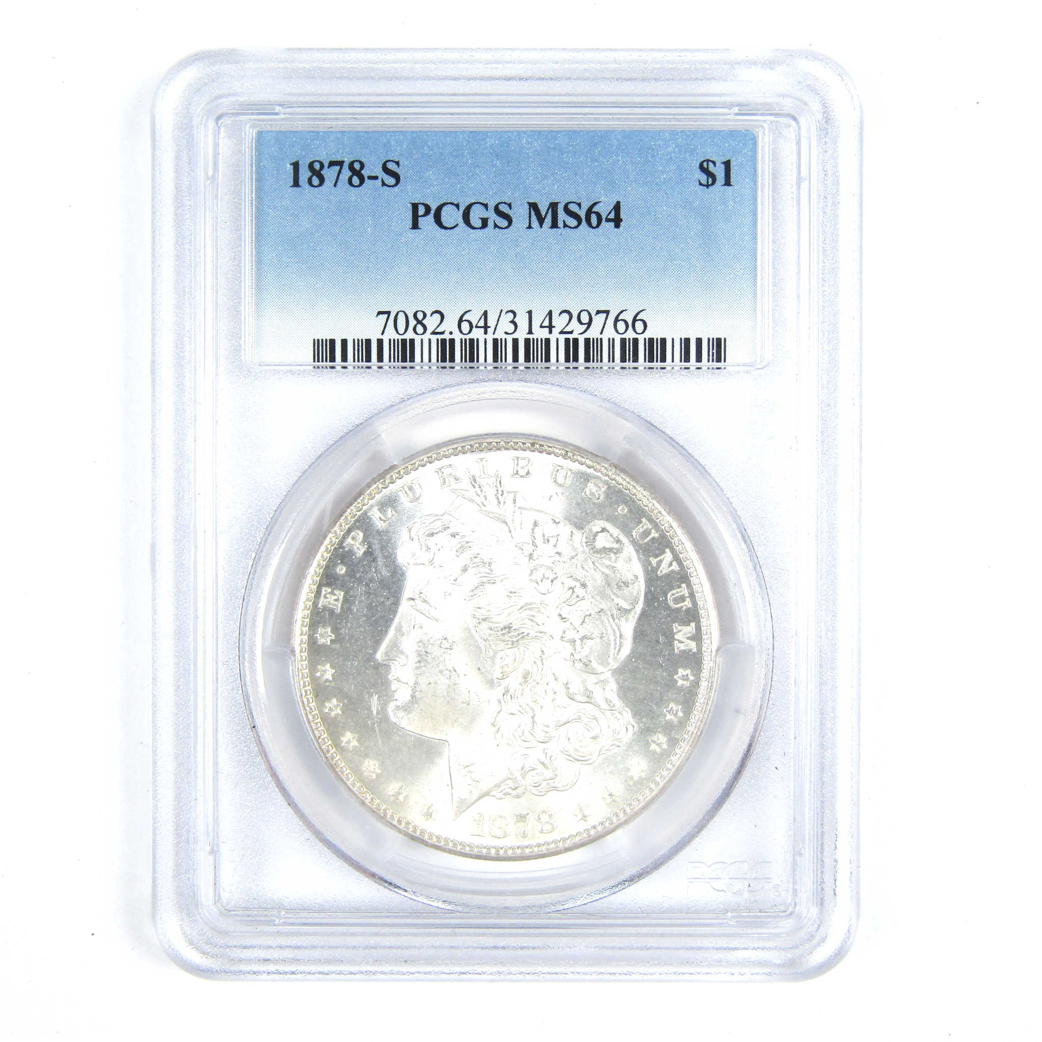 1878 S Morgan Dollar MS 64 PCGS Silver $1 Uncirculated SKU:CPC8617 - Morgan coin - Morgan silver dollar - Morgan silver dollar for sale - Profile Coins &amp; Collectibles