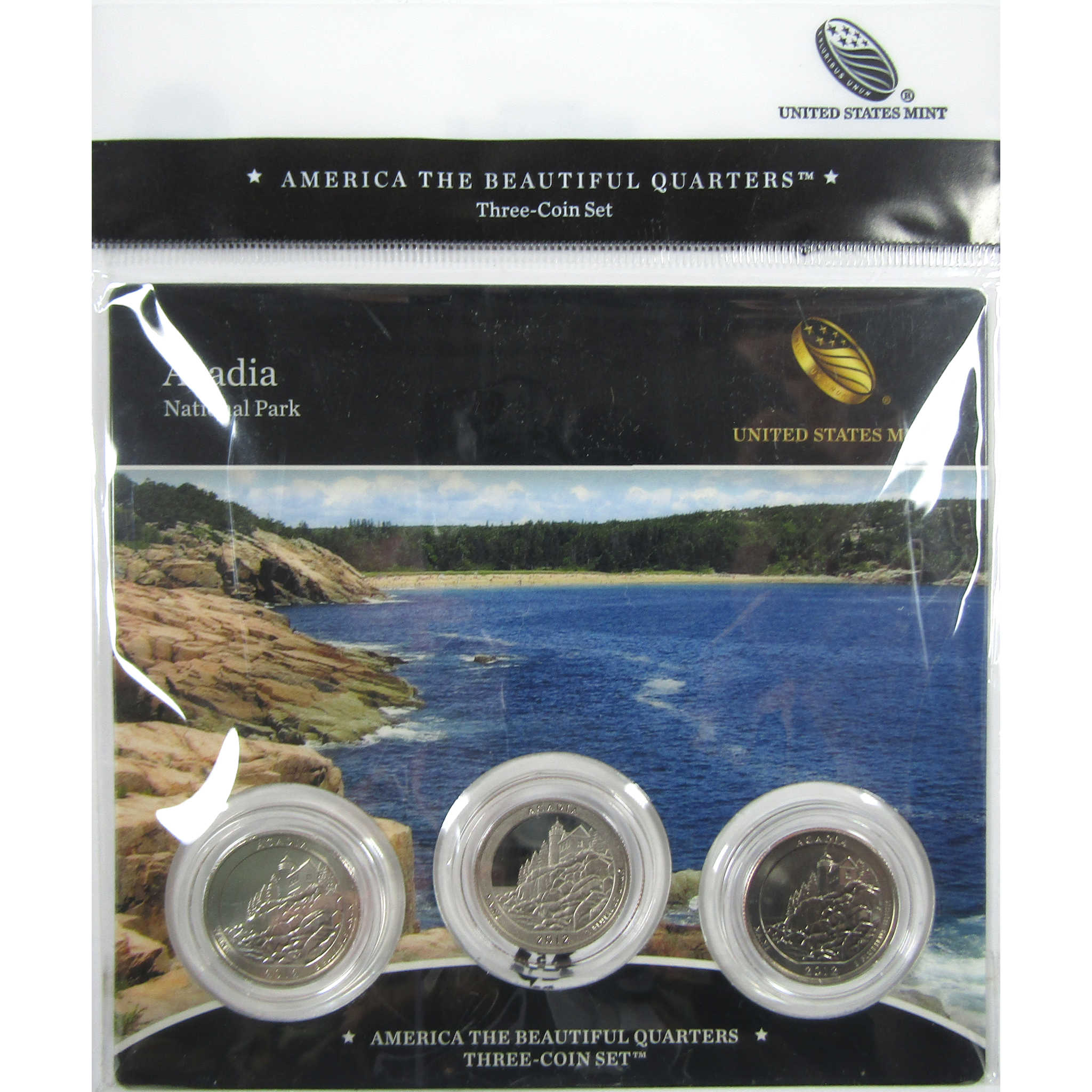 2012 P D S Acadia NP National Park Quarter 3 Piece Set SKU:CPC9014